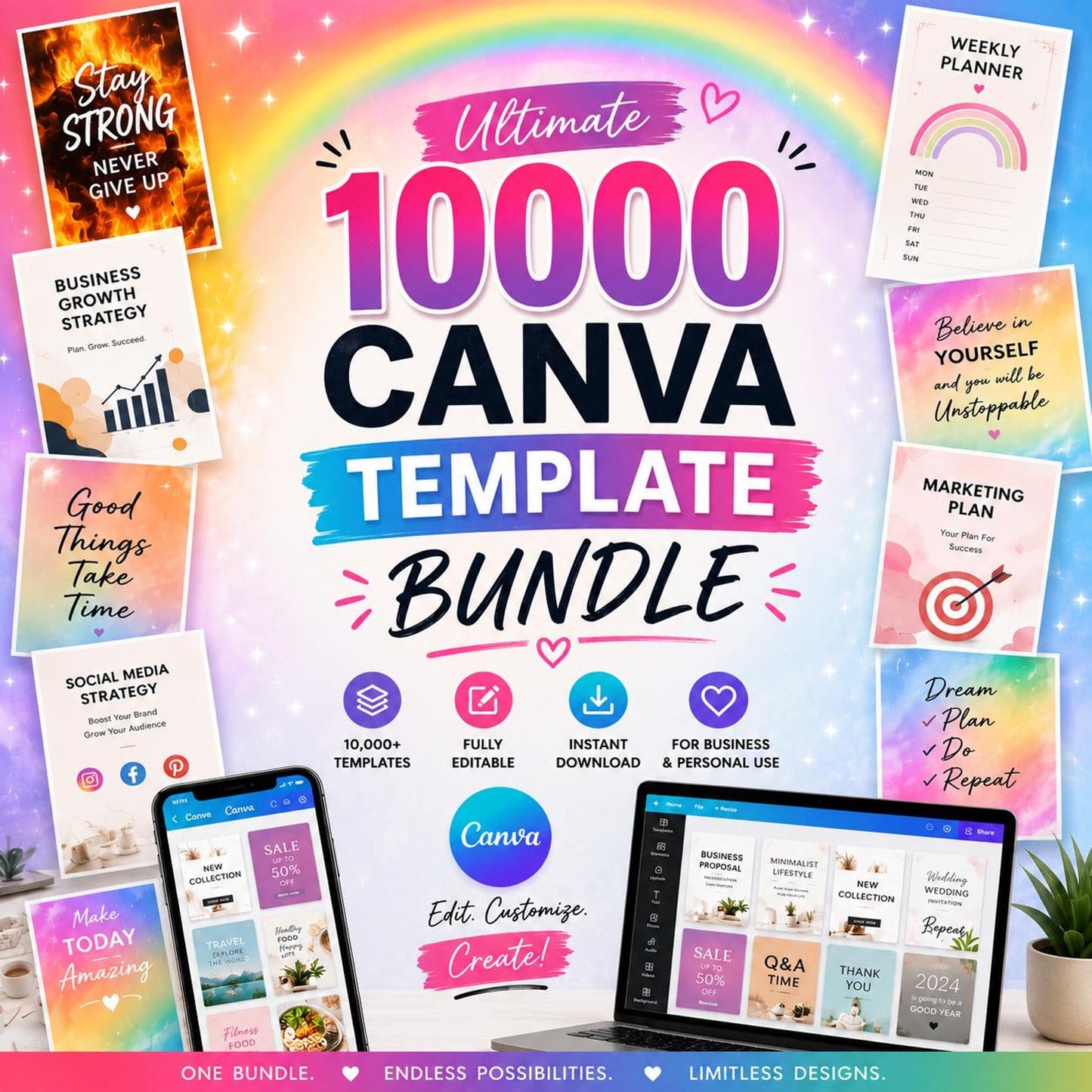 10000 Canva Templates Bundle