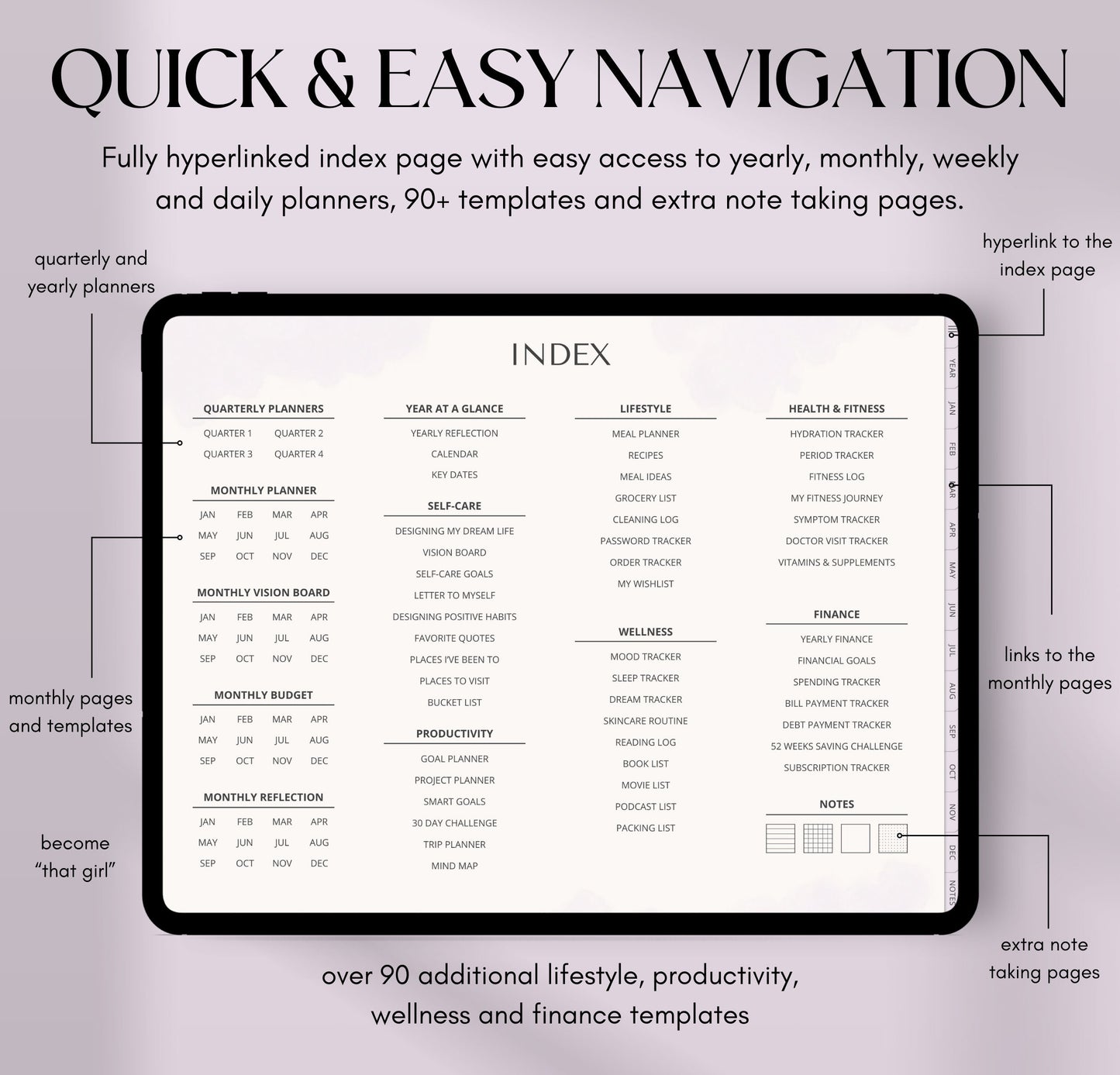 Digital Planner Undated GoodNotes