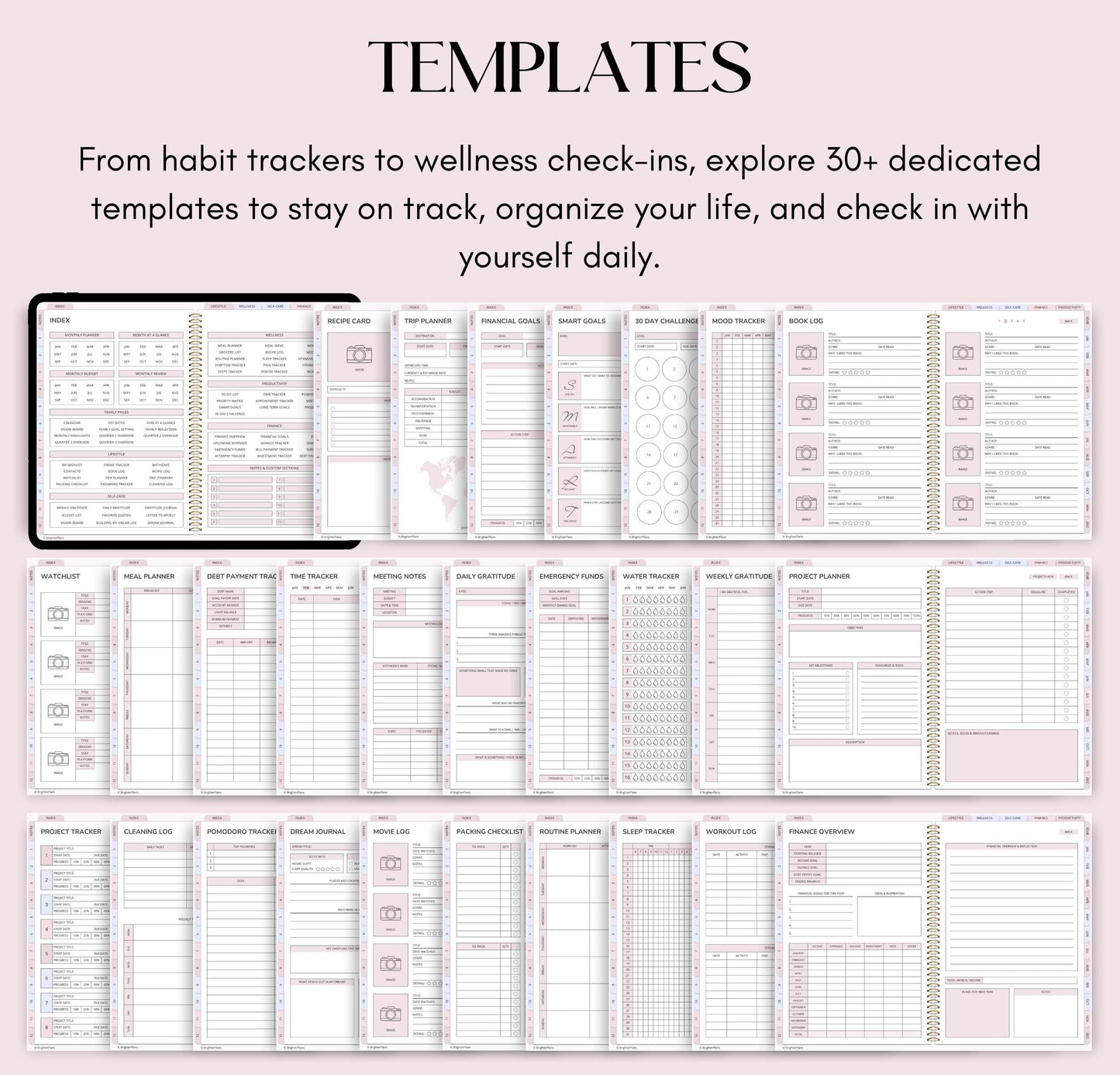 All-in-One Digital Planner Undated