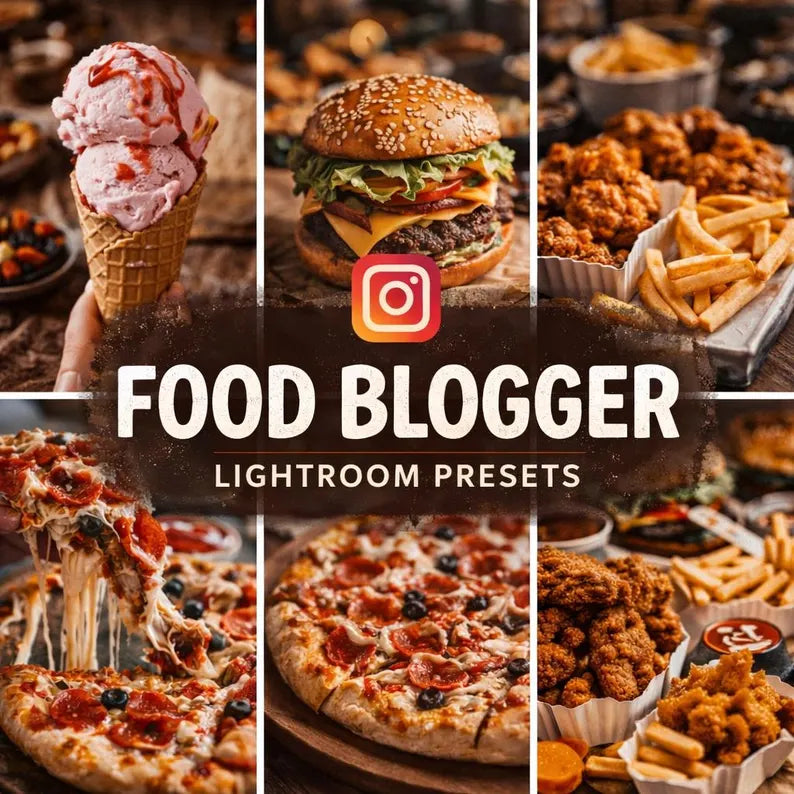 15 Film Food Lightroom Presets – Cinematic Style