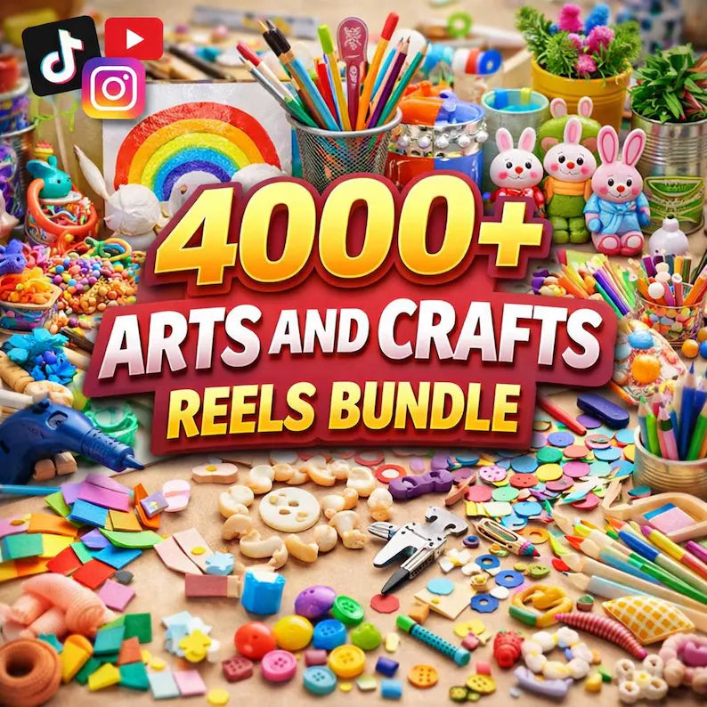 4000 Arts & Crafts Reels Bundle – DIY Videos