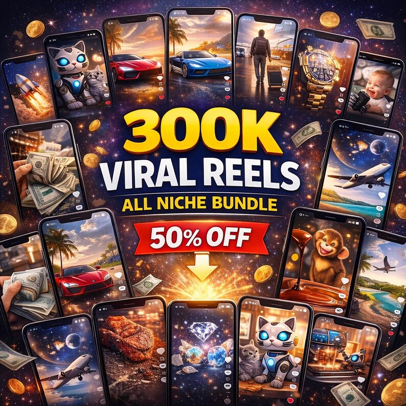 300K Viral Reels Mega Bundle – AI Content