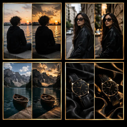 20 Gold & Black Luxury Lightroom Presets