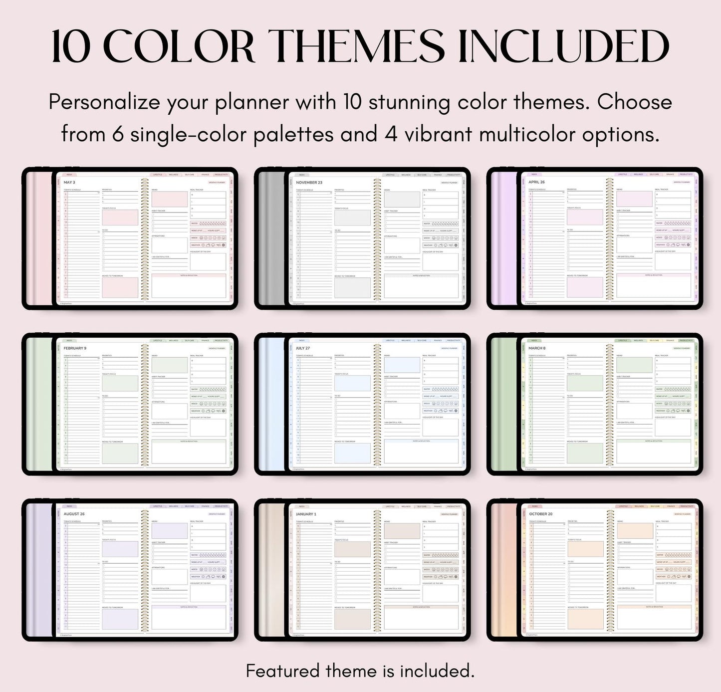 All-in-One Digital Planner Undated