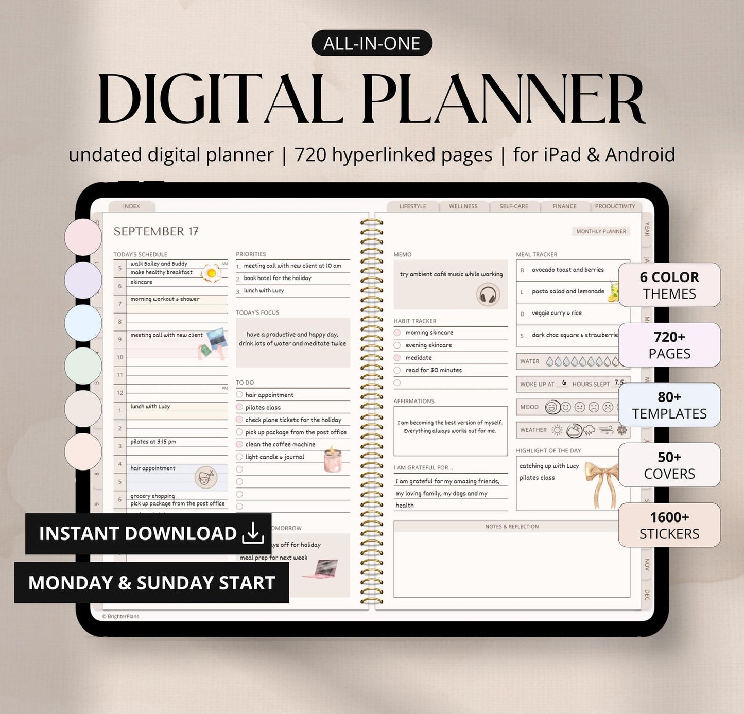 Digital Planner Undated