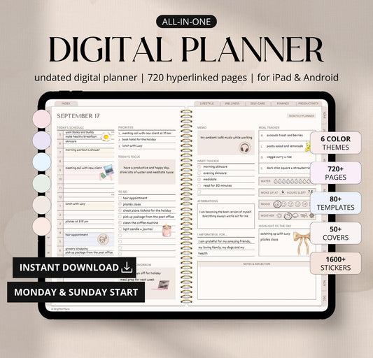 Digital Planner Undated