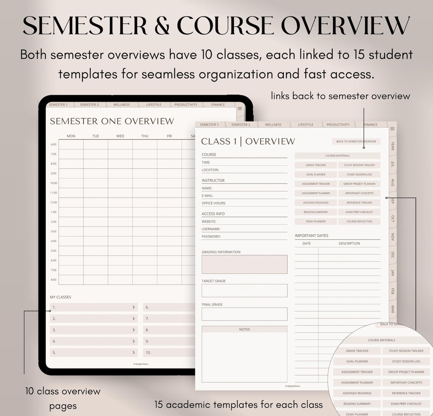 Student Digital Academic Planner