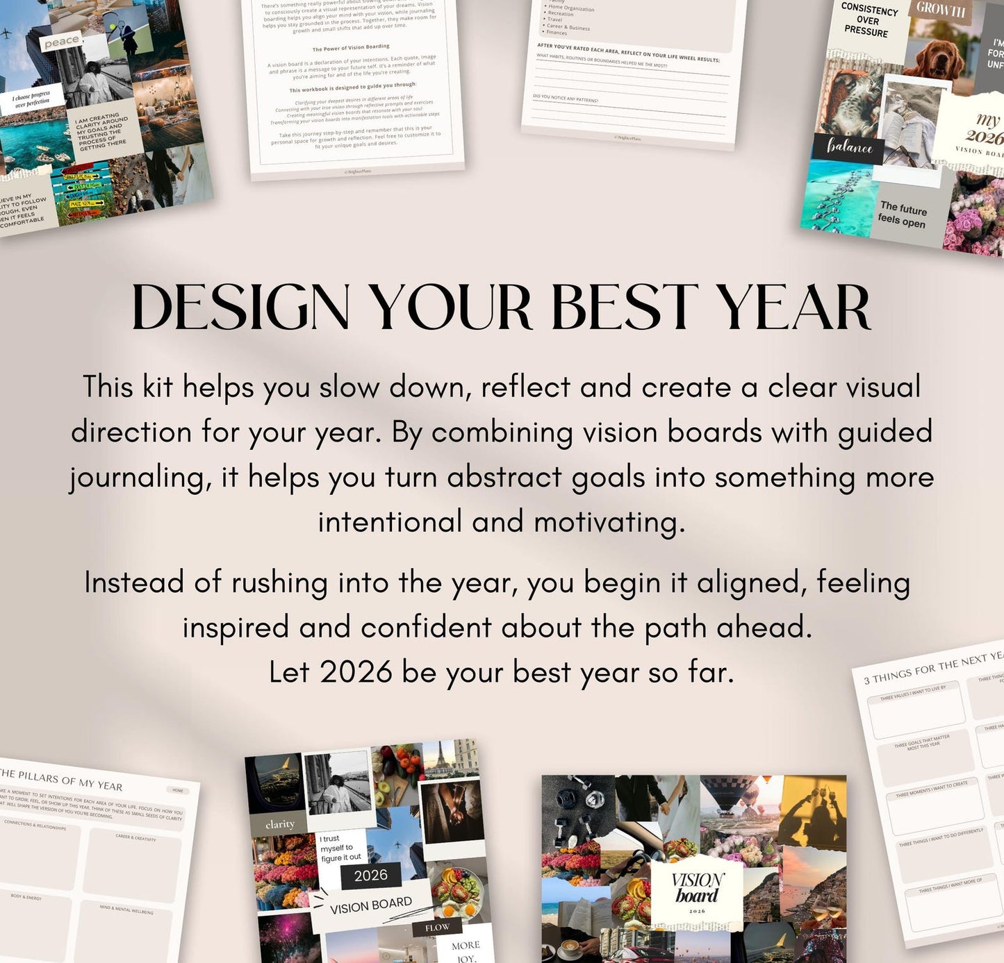2026 Vision Board Journaling Kit