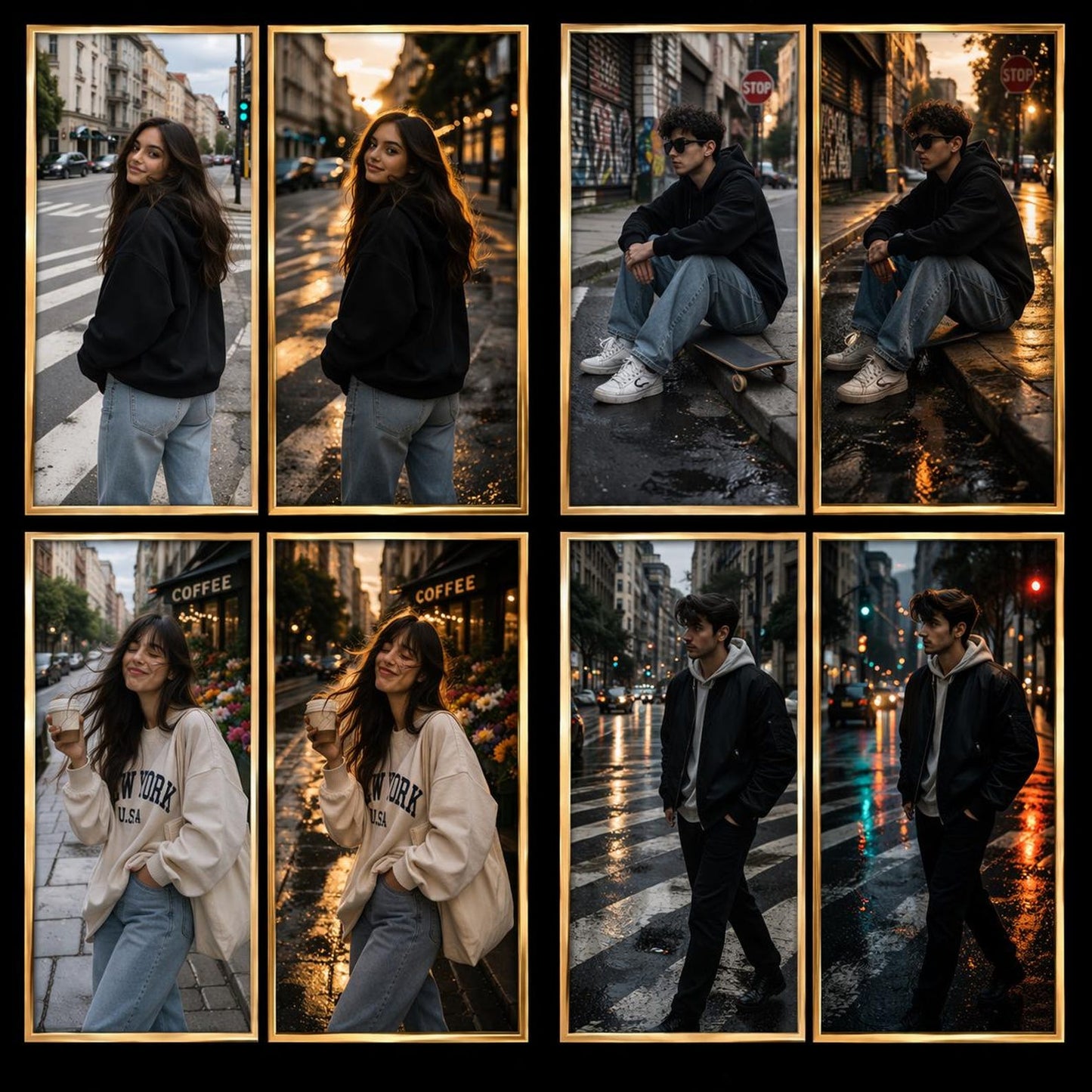 20 Gold Black Lightroom Presets