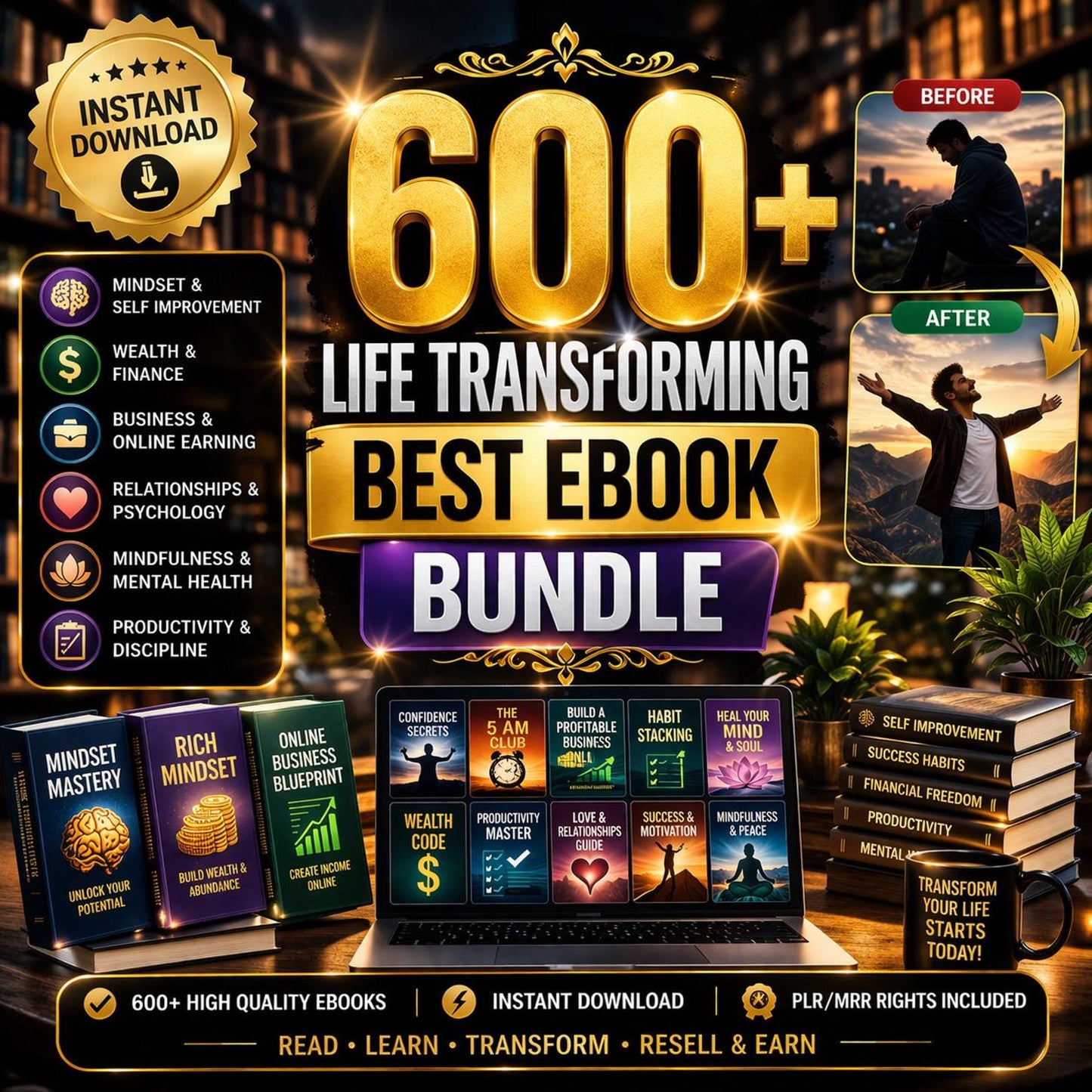 Ultimate 600 Life Transforming Ebook Bundle