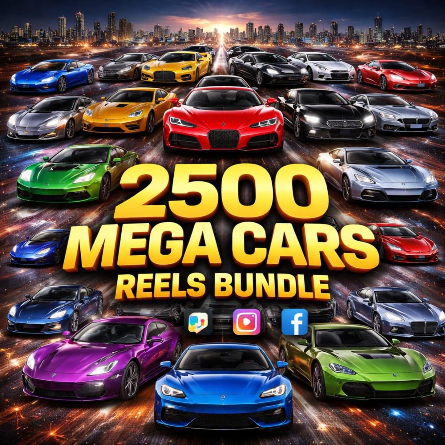 2500 Luxury Cars Reels Bundle