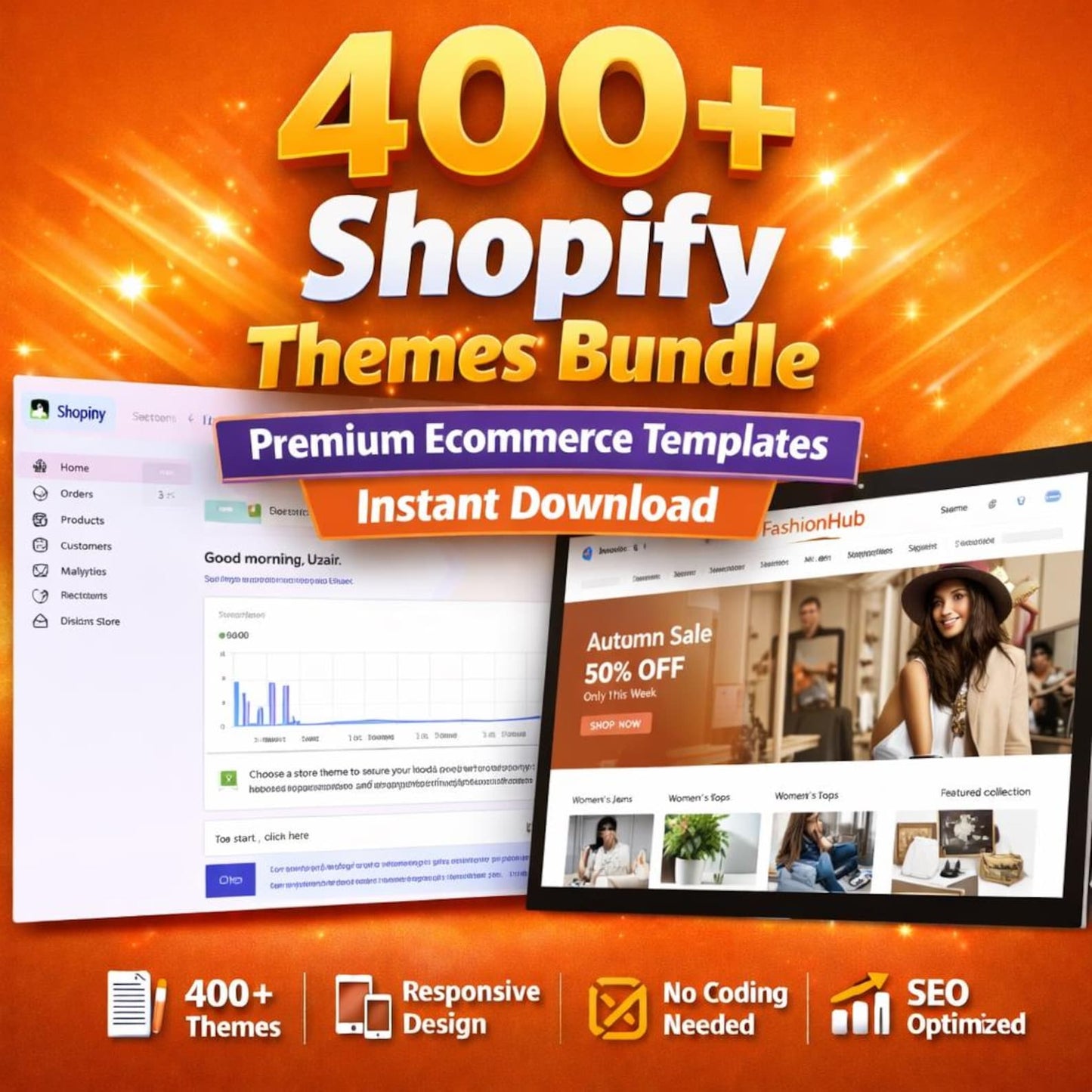 400 Shopify Themes Bundle