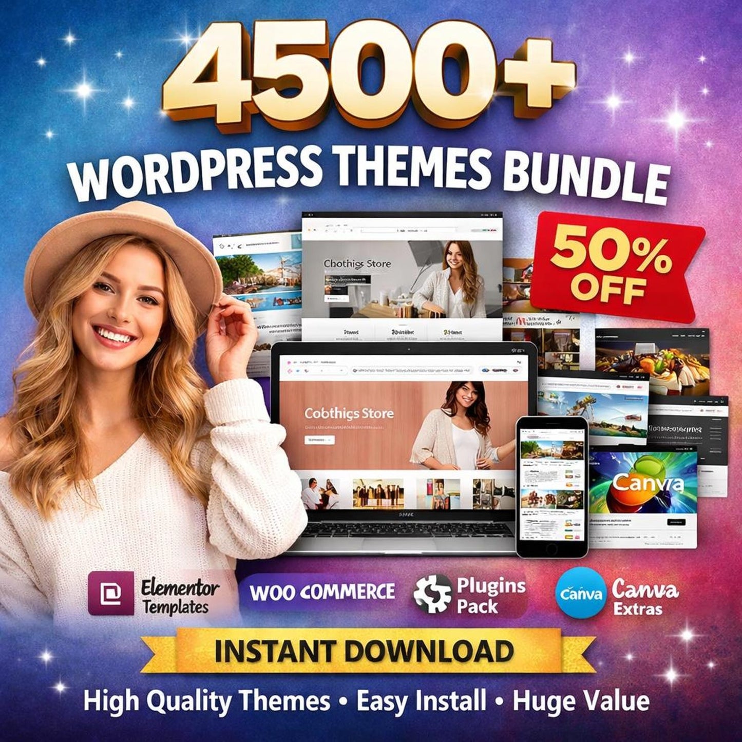 4500 WordPress Themes Bundle