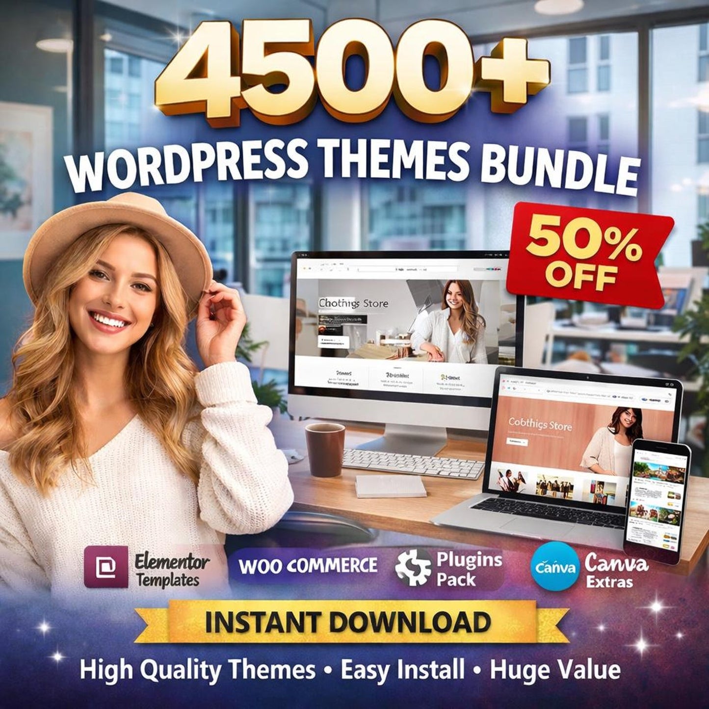 4500 WordPress Themes Bundle
