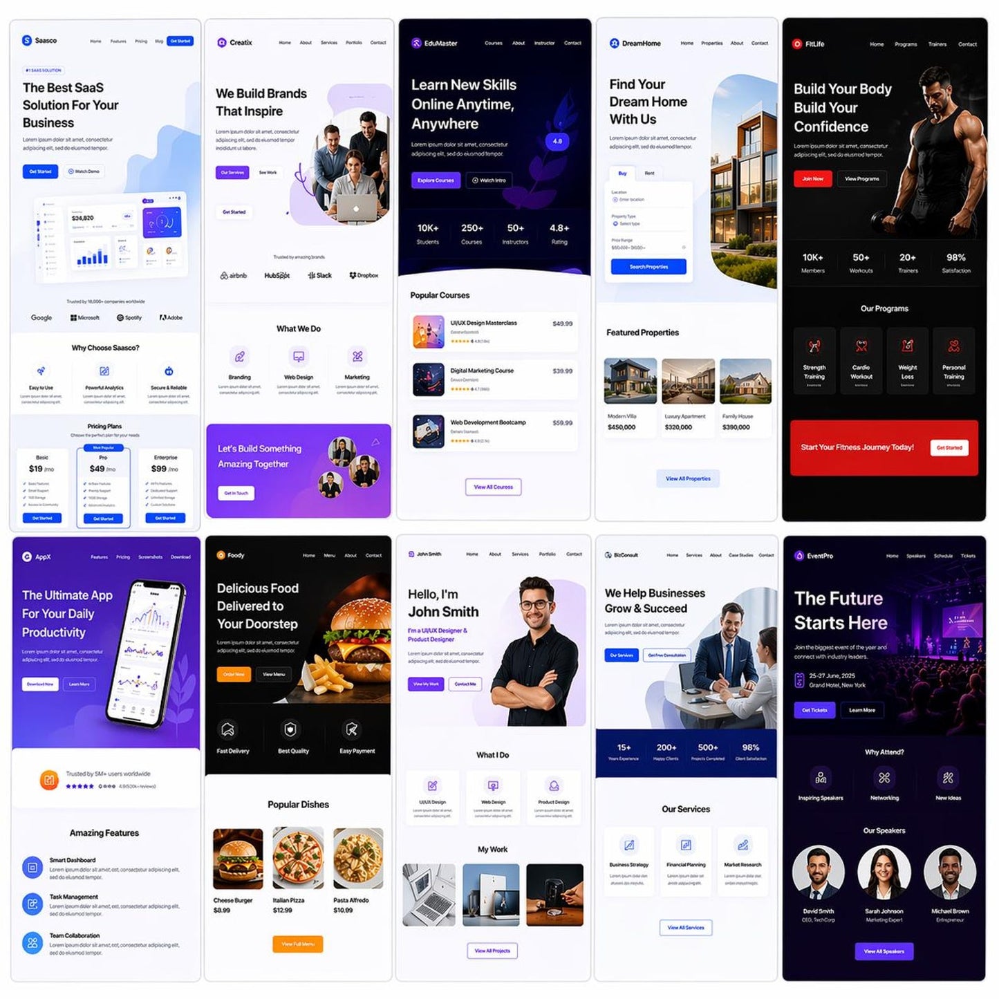 500 Landing Page Templates Bundle