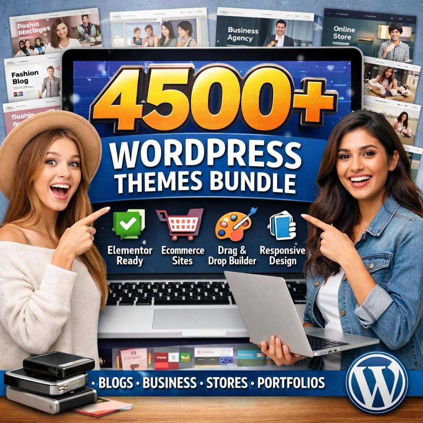 4500 WordPress Themes Bundle