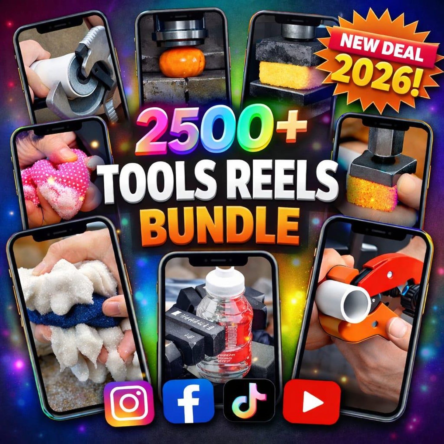 2500 Industrial Tools Reels Bundle