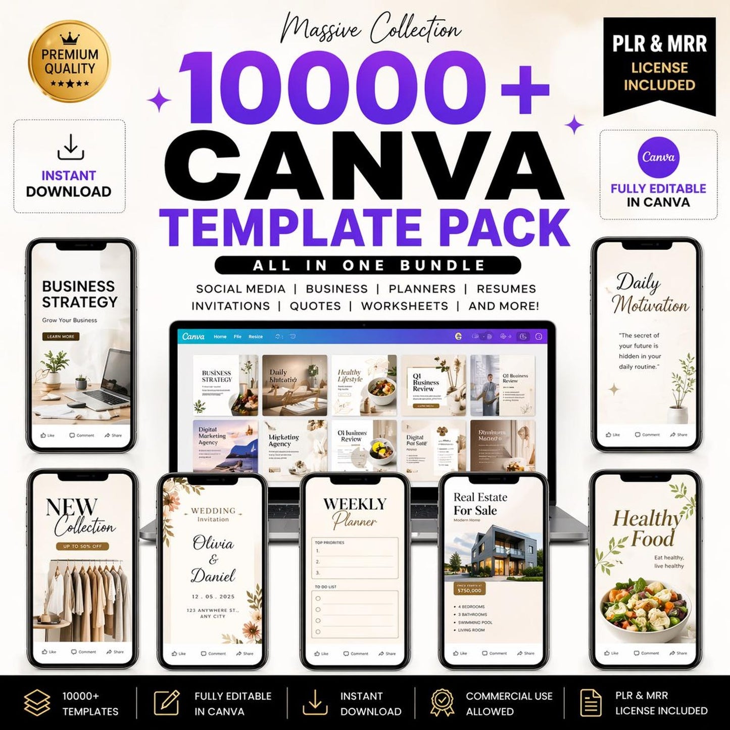 10000 Canva Templates Bundle