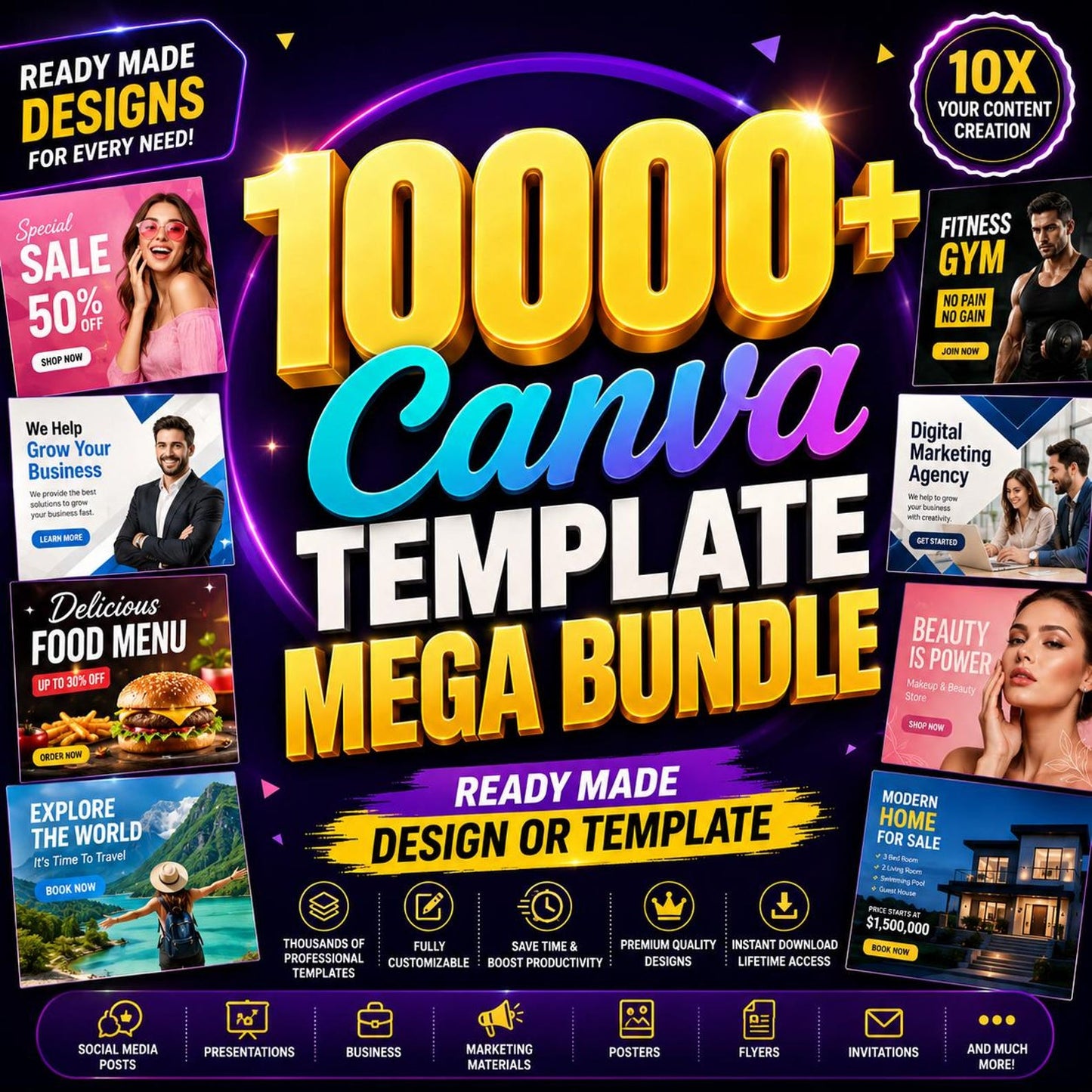 10000 Canva Templates Bundle