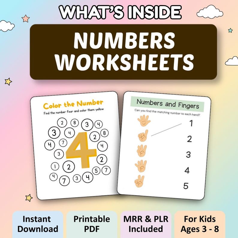 Kids Learning Activities Bundle | 33,500+ Educational Kids Resources Coloring Books, Worksheets (PLR, MRR)