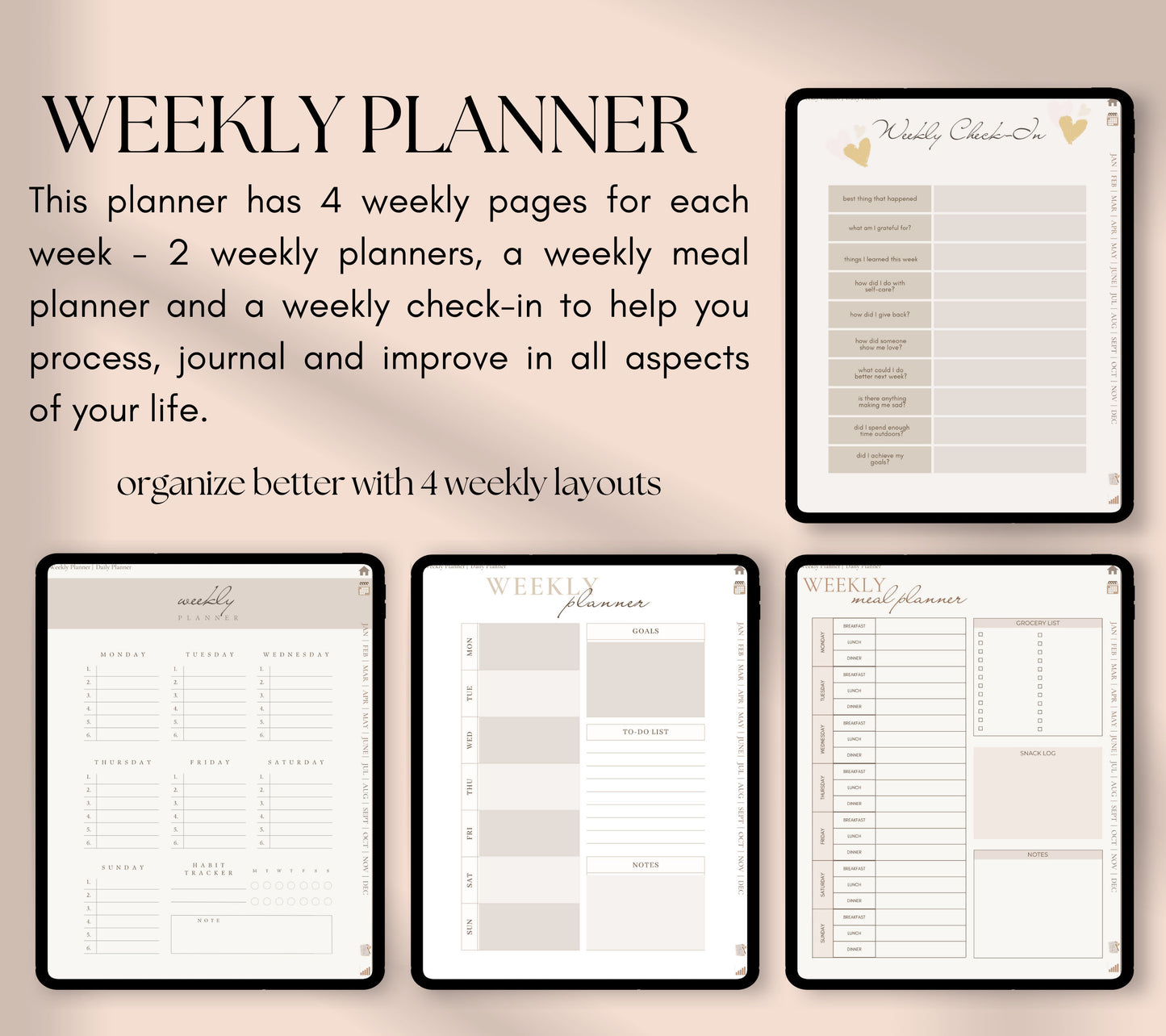 ADHD Digital Planner – Undated Daily Planner