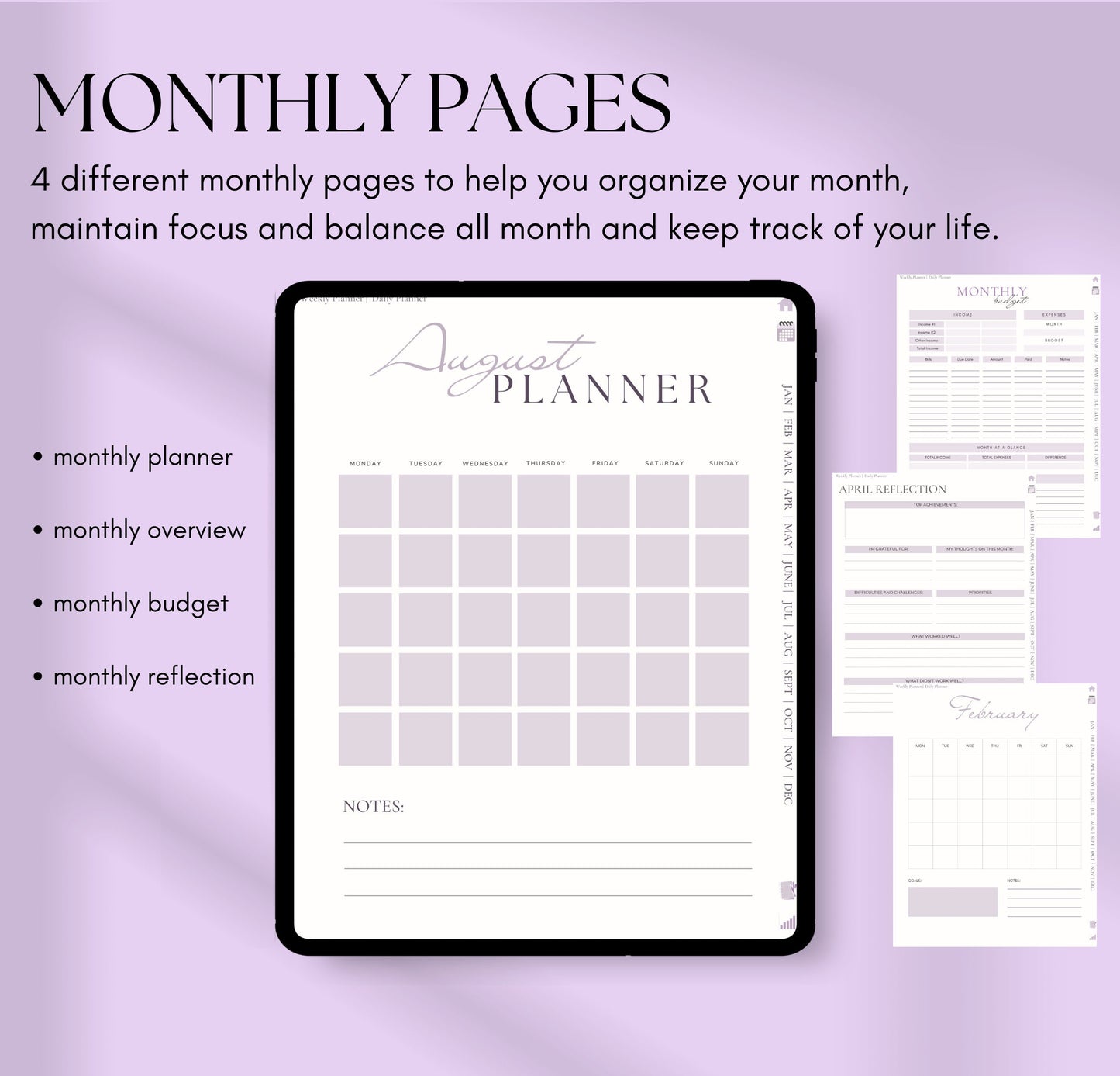 ADHD Digital Planner Undated