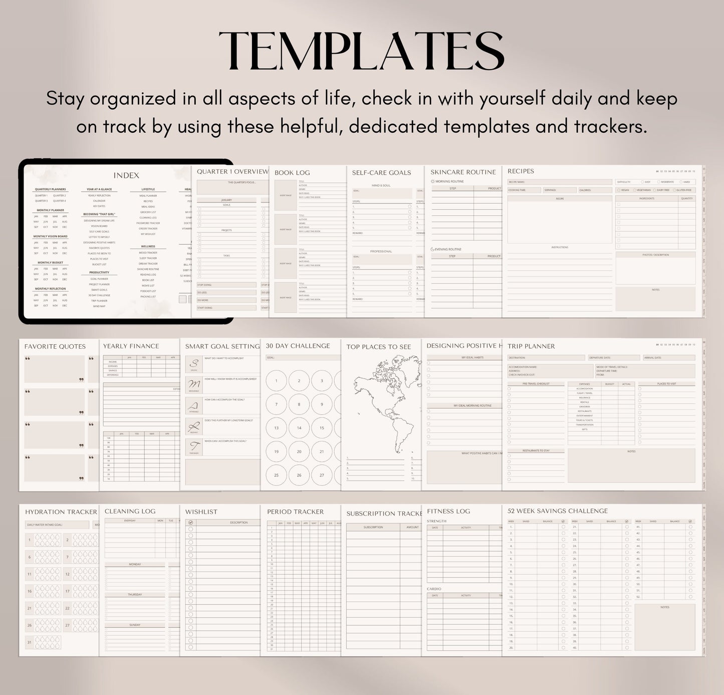 Digital Planner Undated GoodNotes Pro