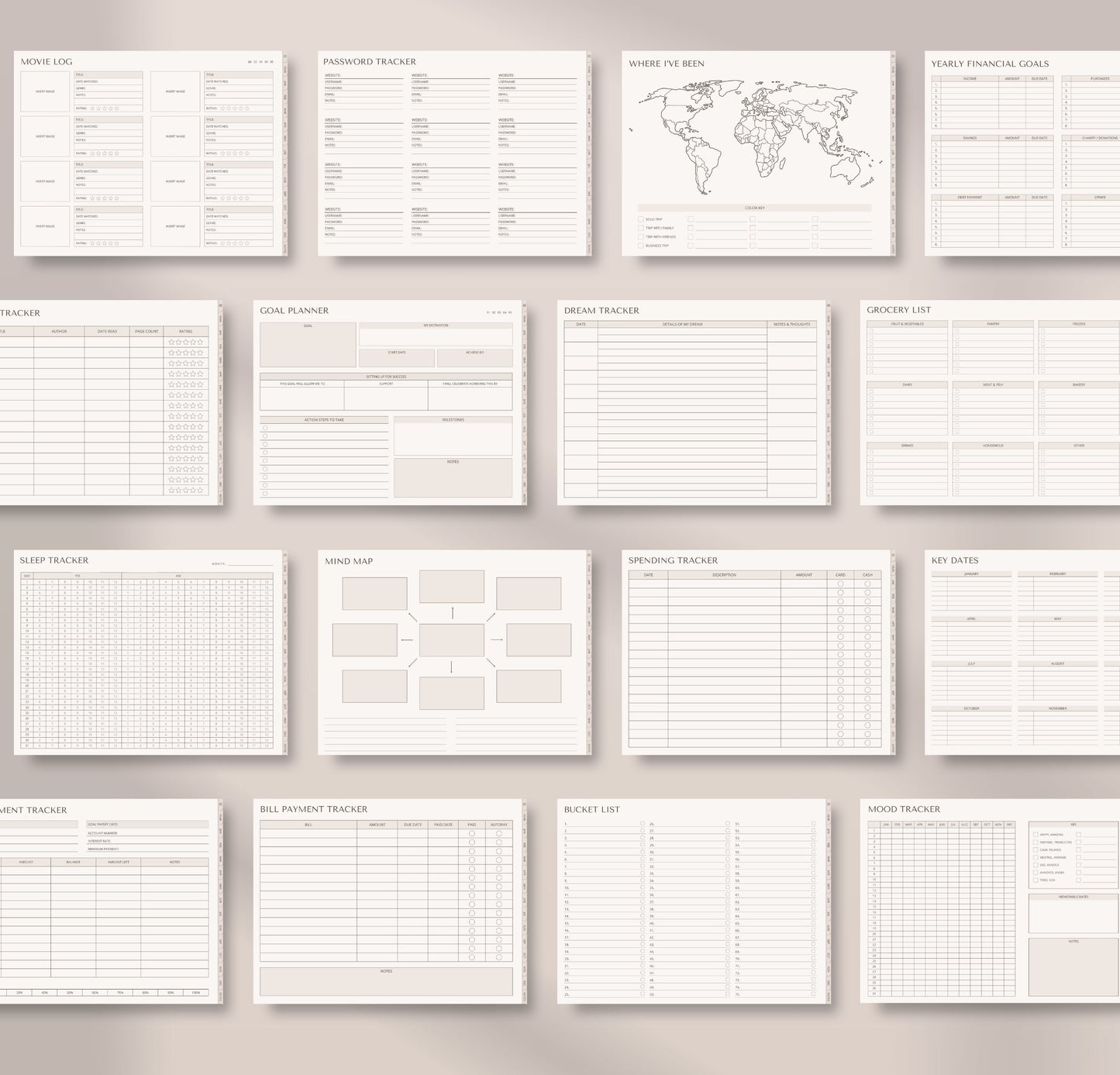 Digital Planner Undated GoodNotes Pro