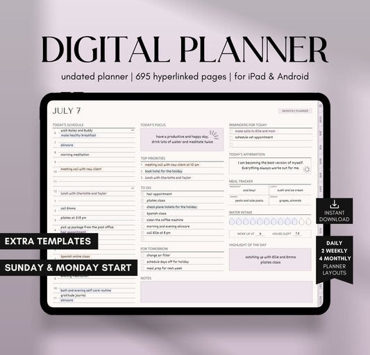 Digital Planner Undated GoodNotes