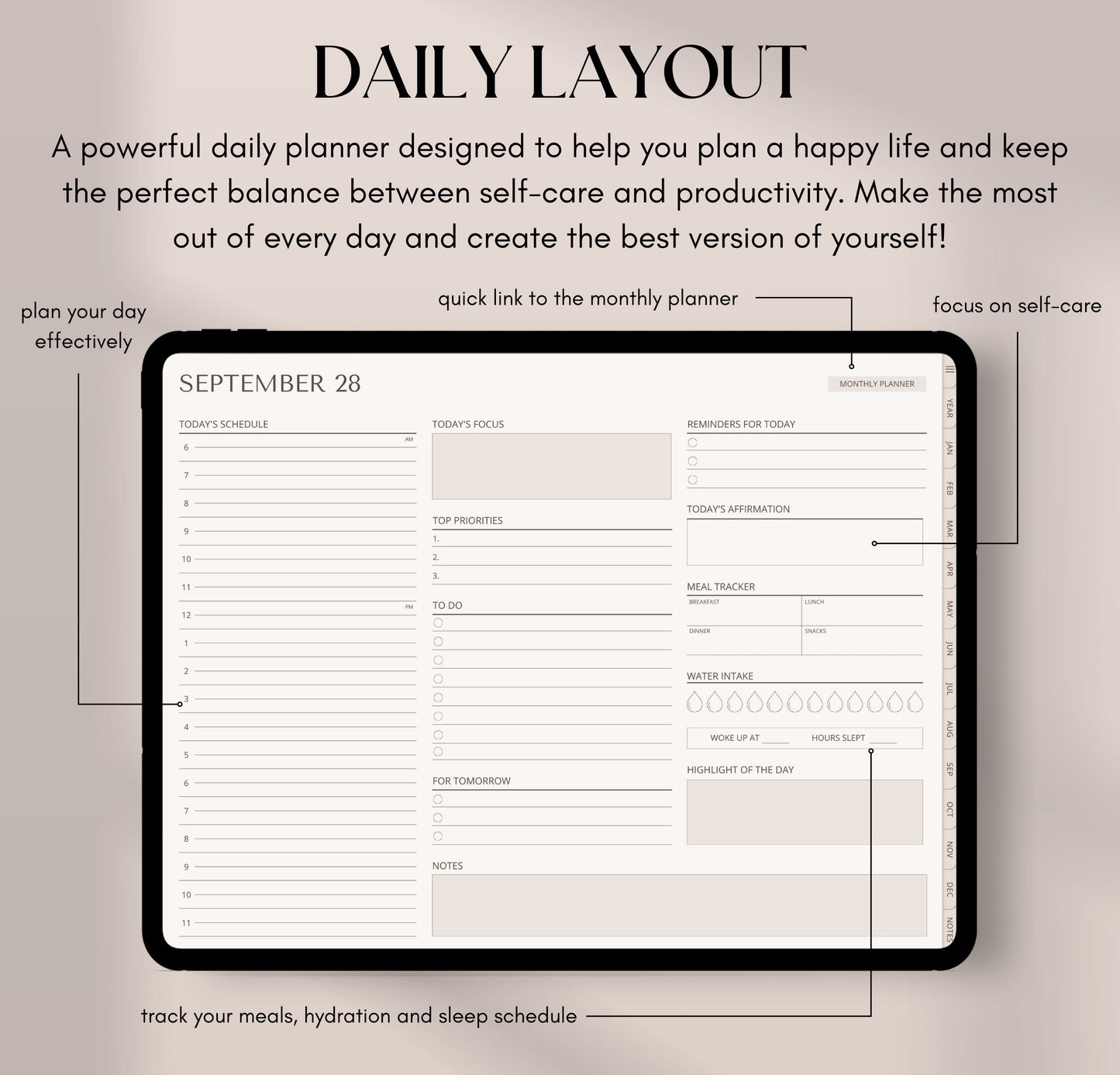 Digital Planner Undated GoodNotes Pro