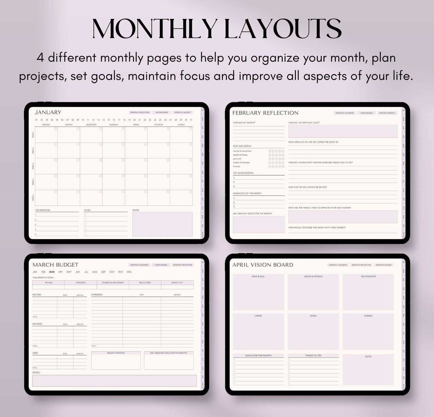 Digital Planner Undated GoodNotes