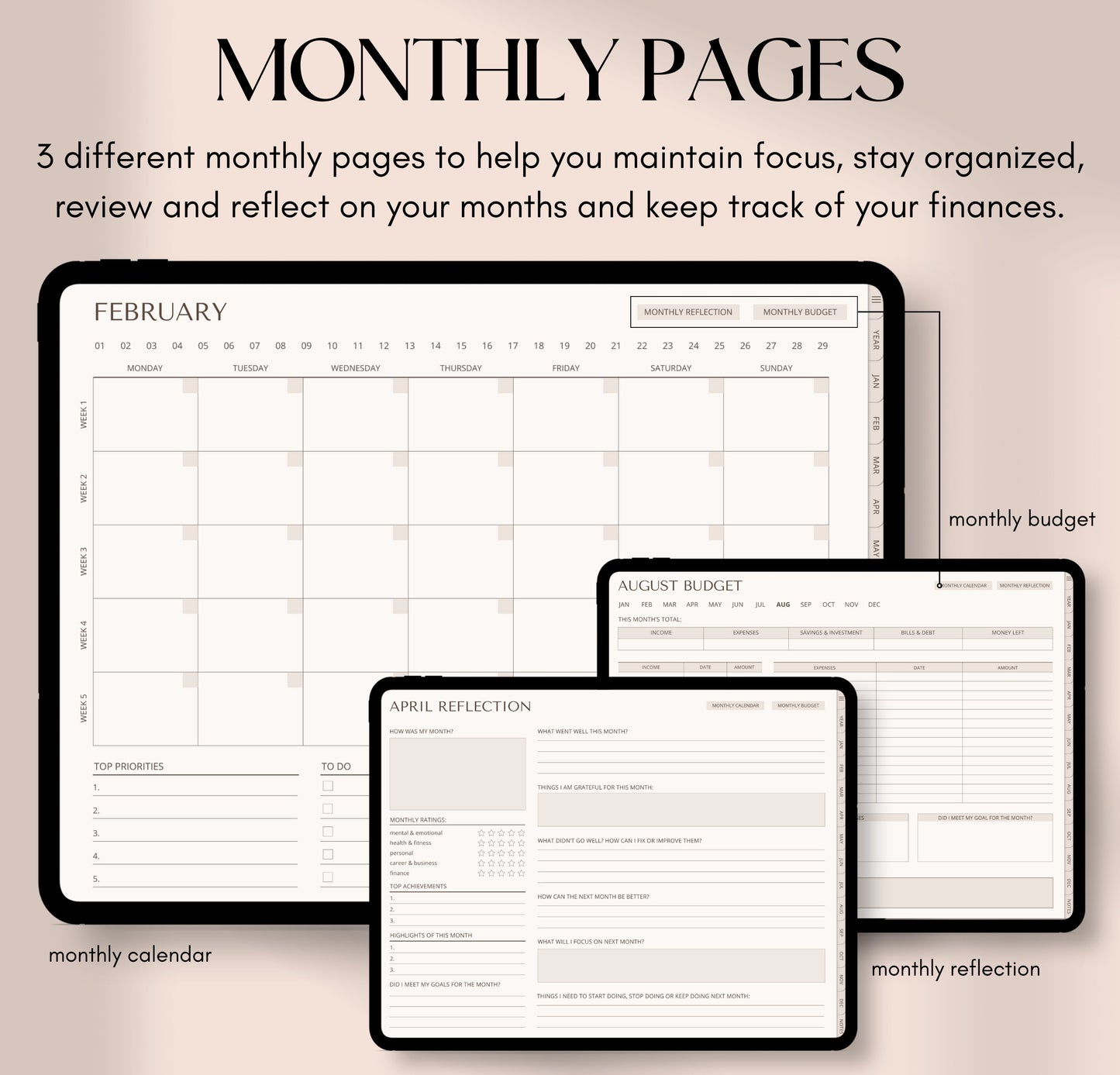 ADHD Digital Planner Undated
