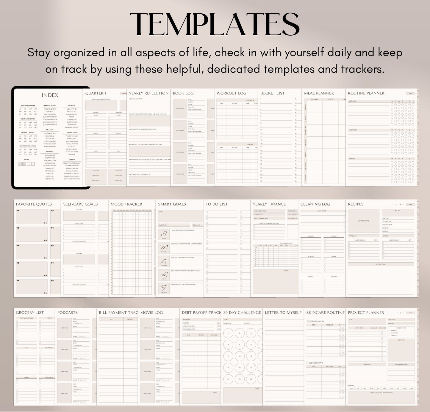 Digital Planner Undated