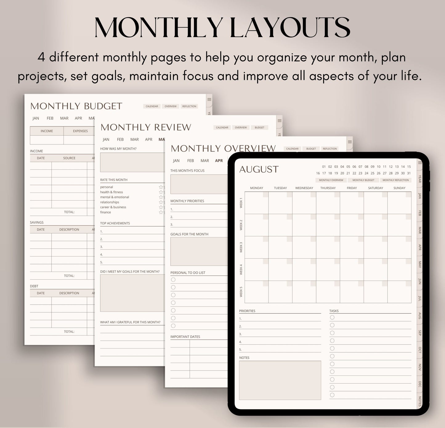 Digital Planner Undated