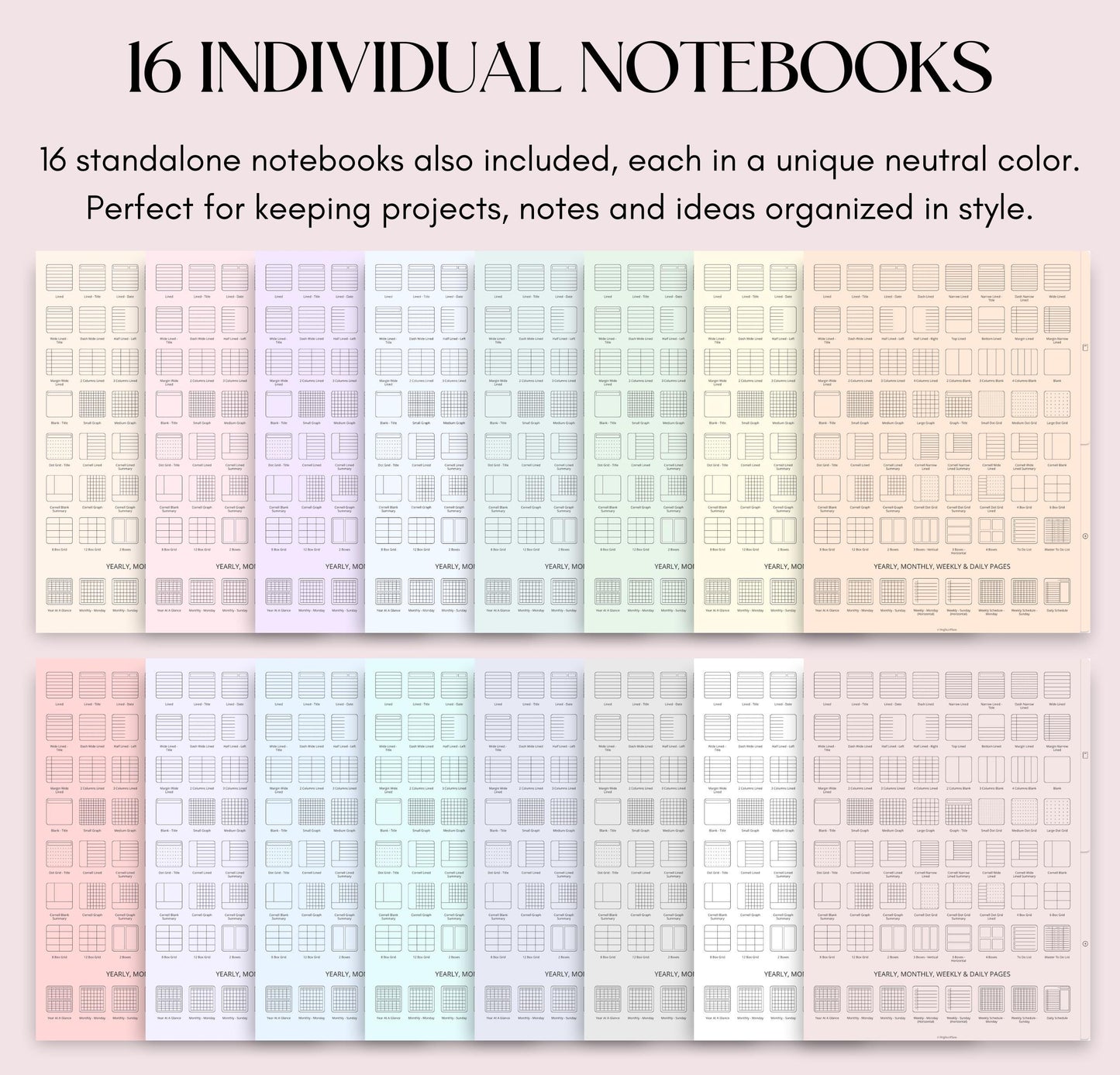 Digital Notebook with Tabs