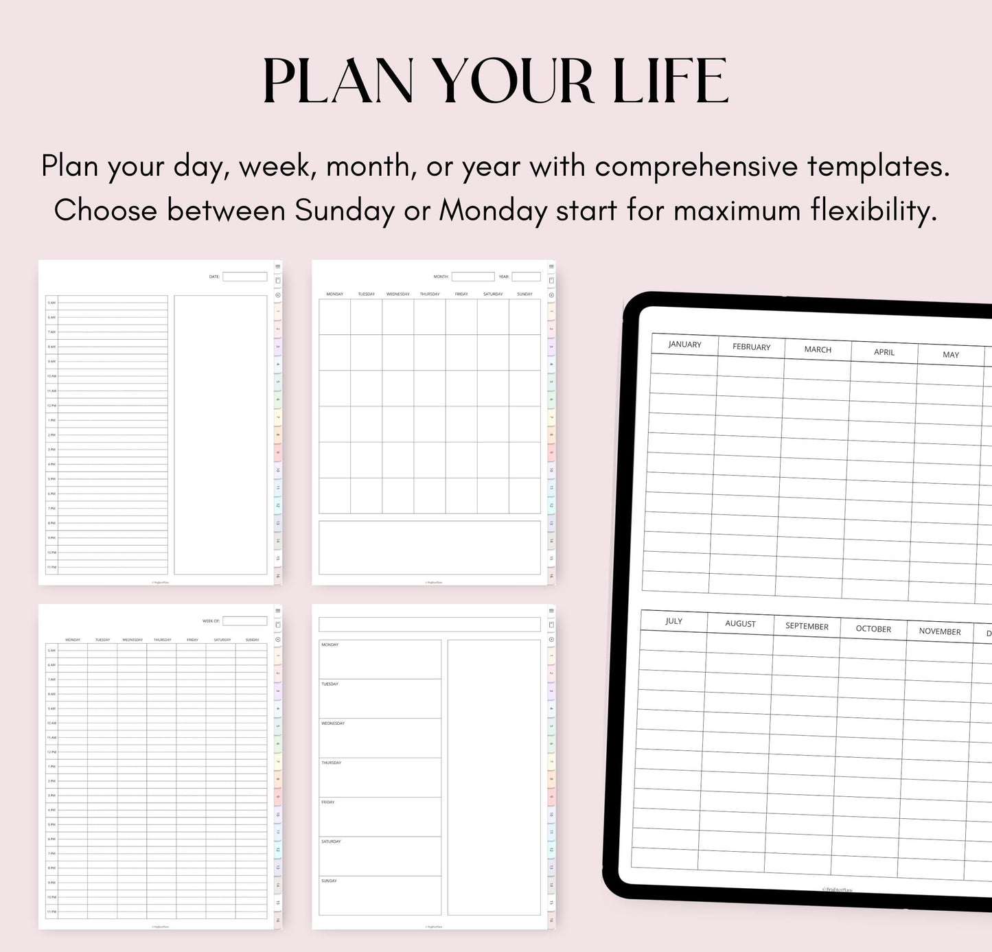 Digital Notebook with Tabs