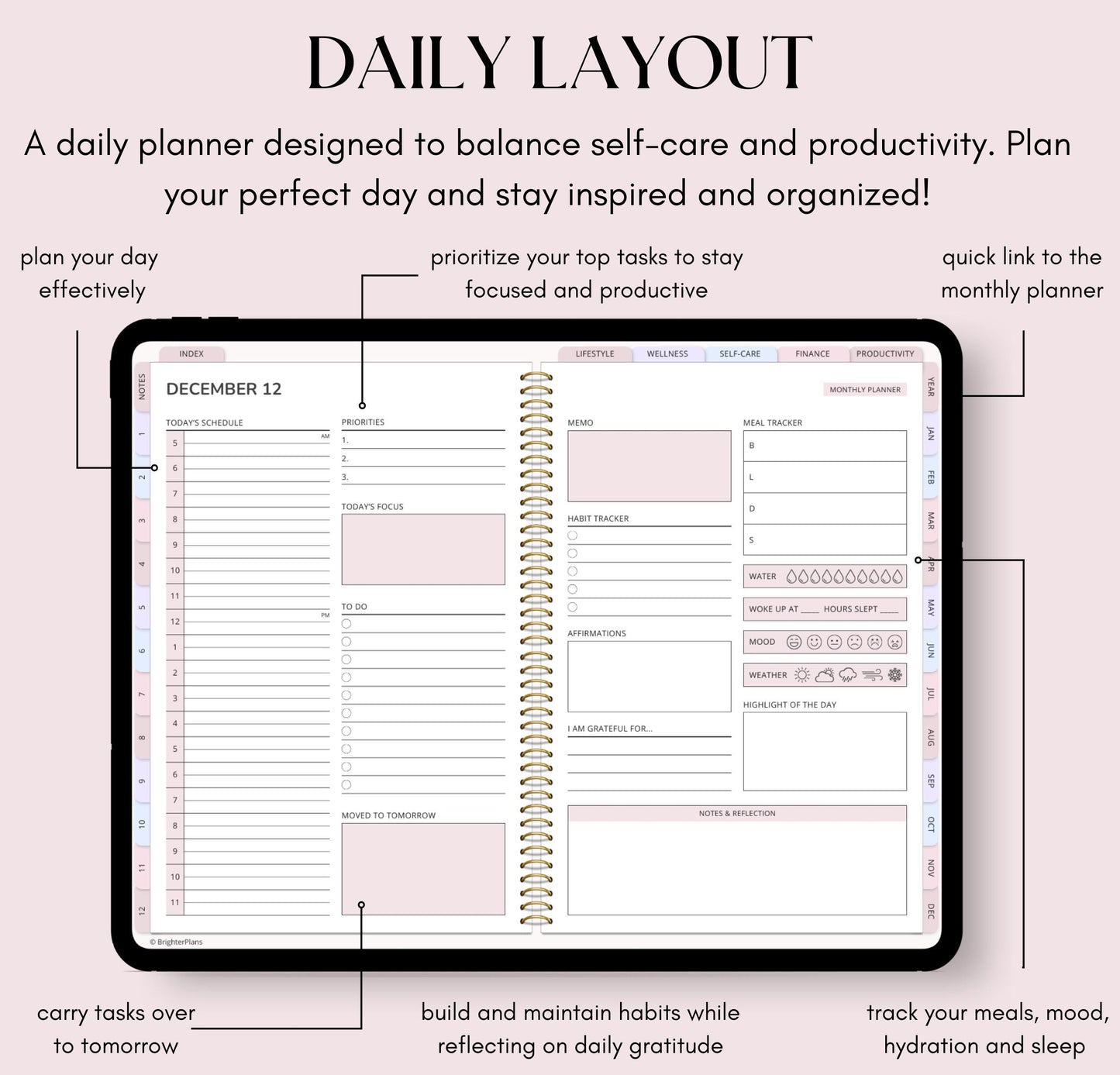 All-in-One Digital Planner Undated
