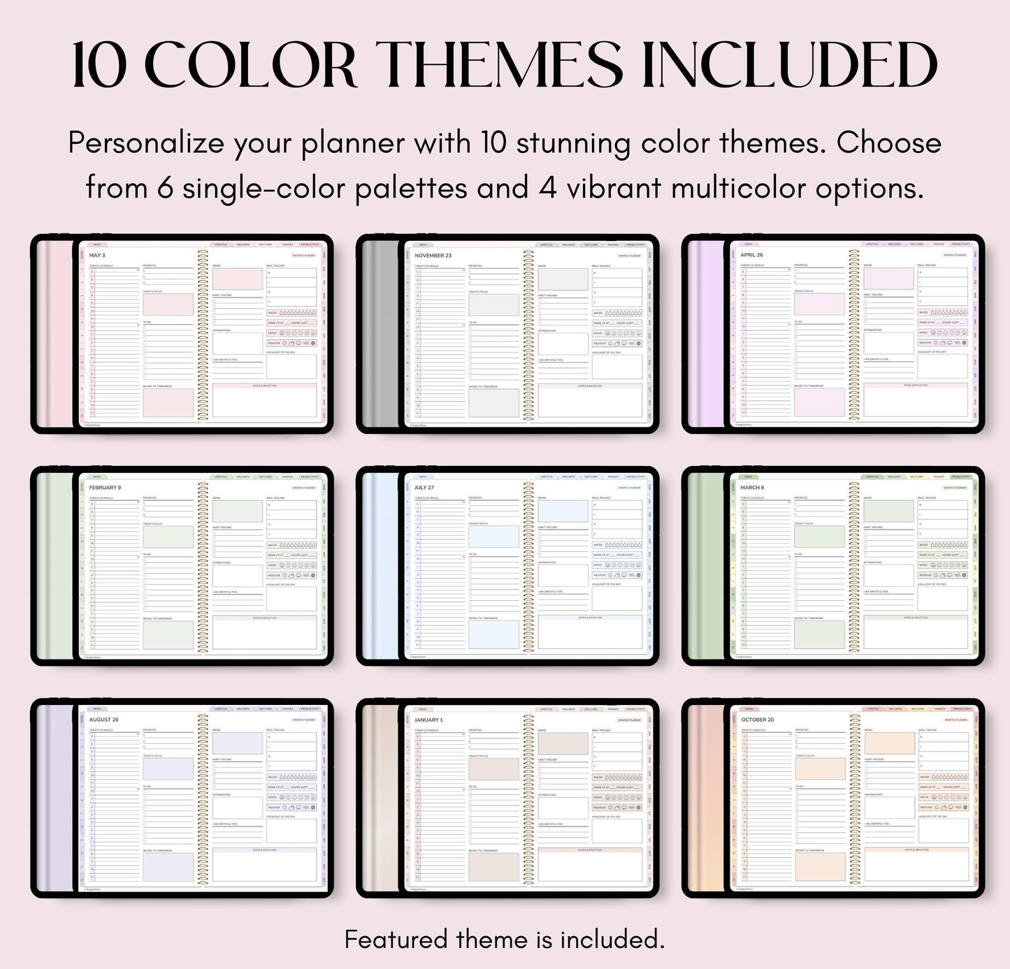 All-in-One Digital Planner Undated