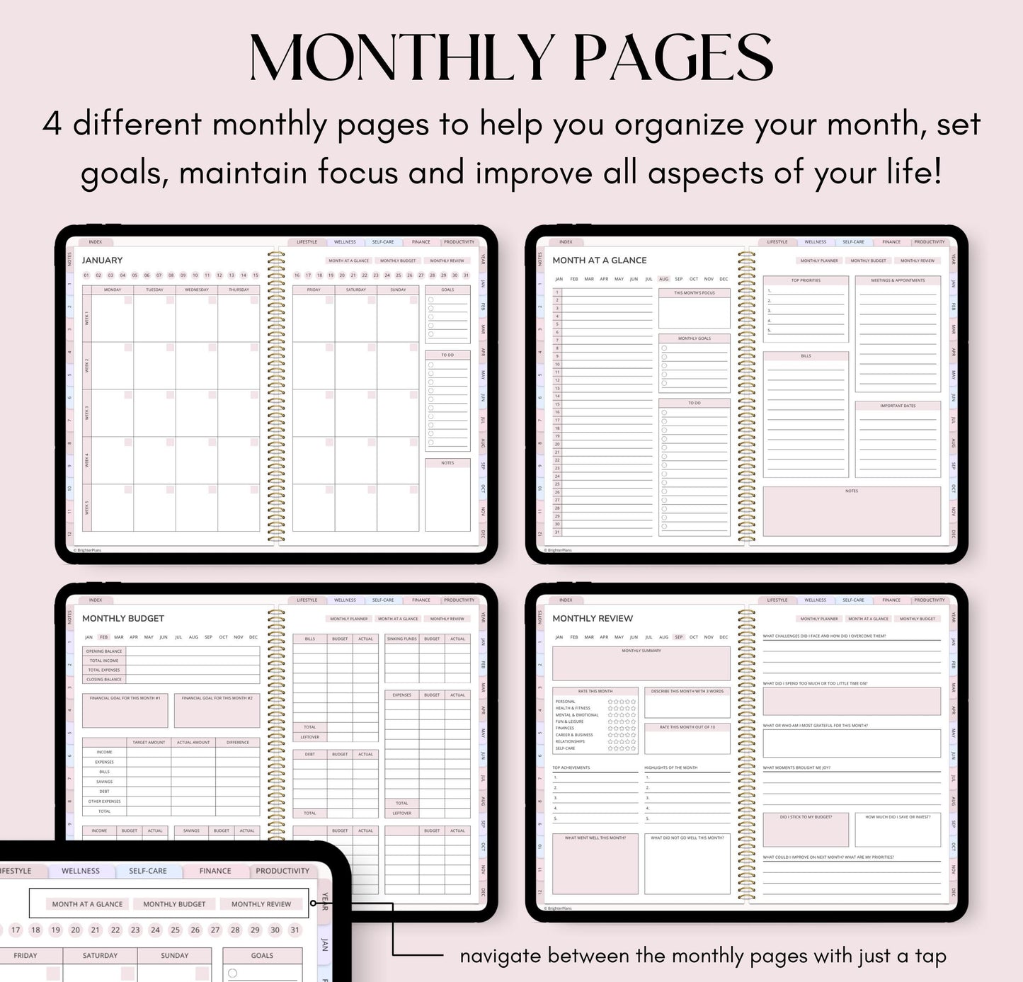 All-in-One Digital Planner Undated