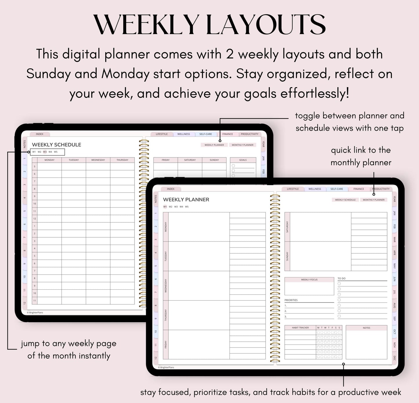 All-in-One Digital Planner Undated