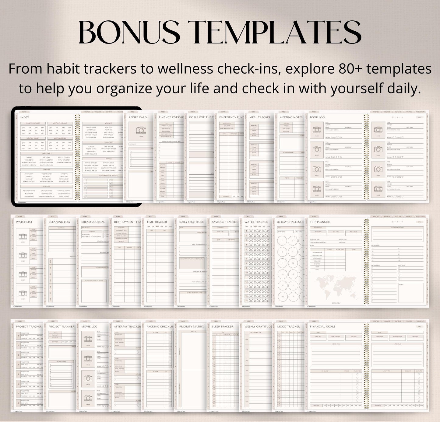 Digital Planner Undated