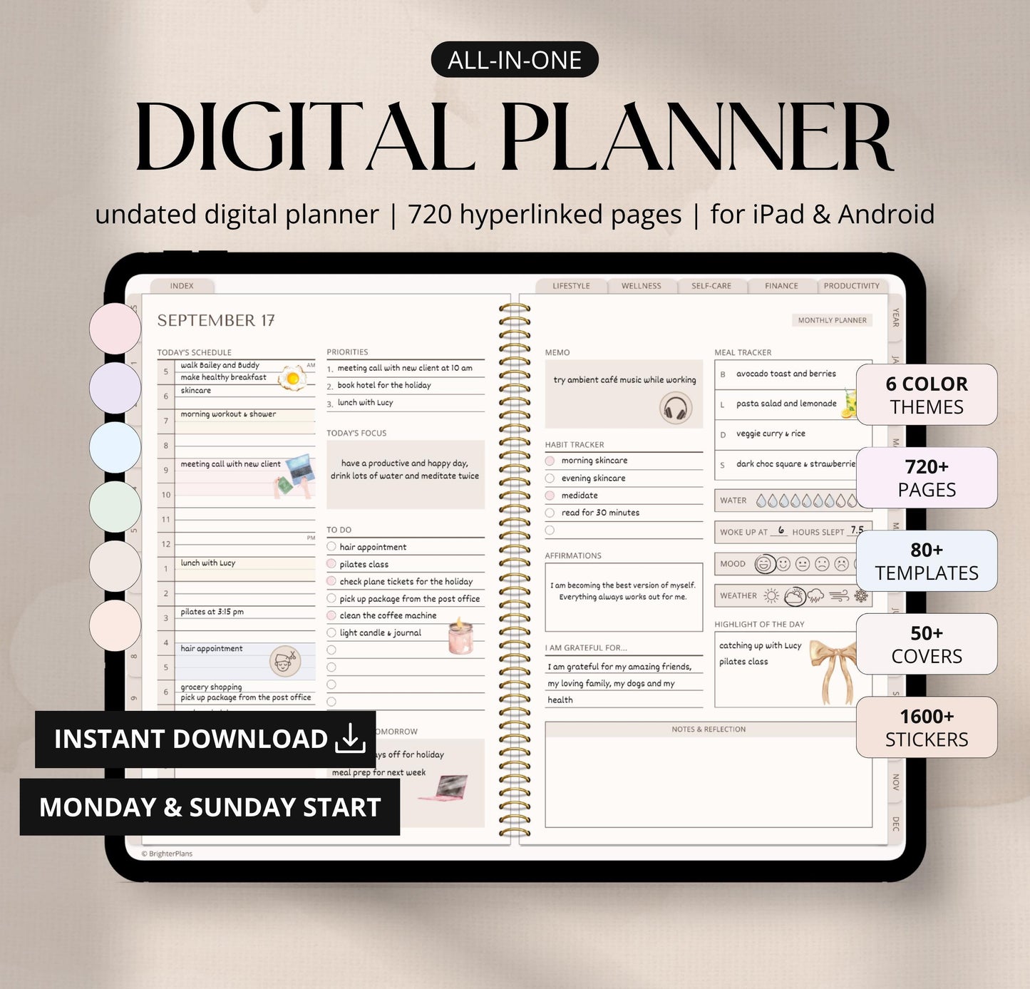 Digital Planner Undated