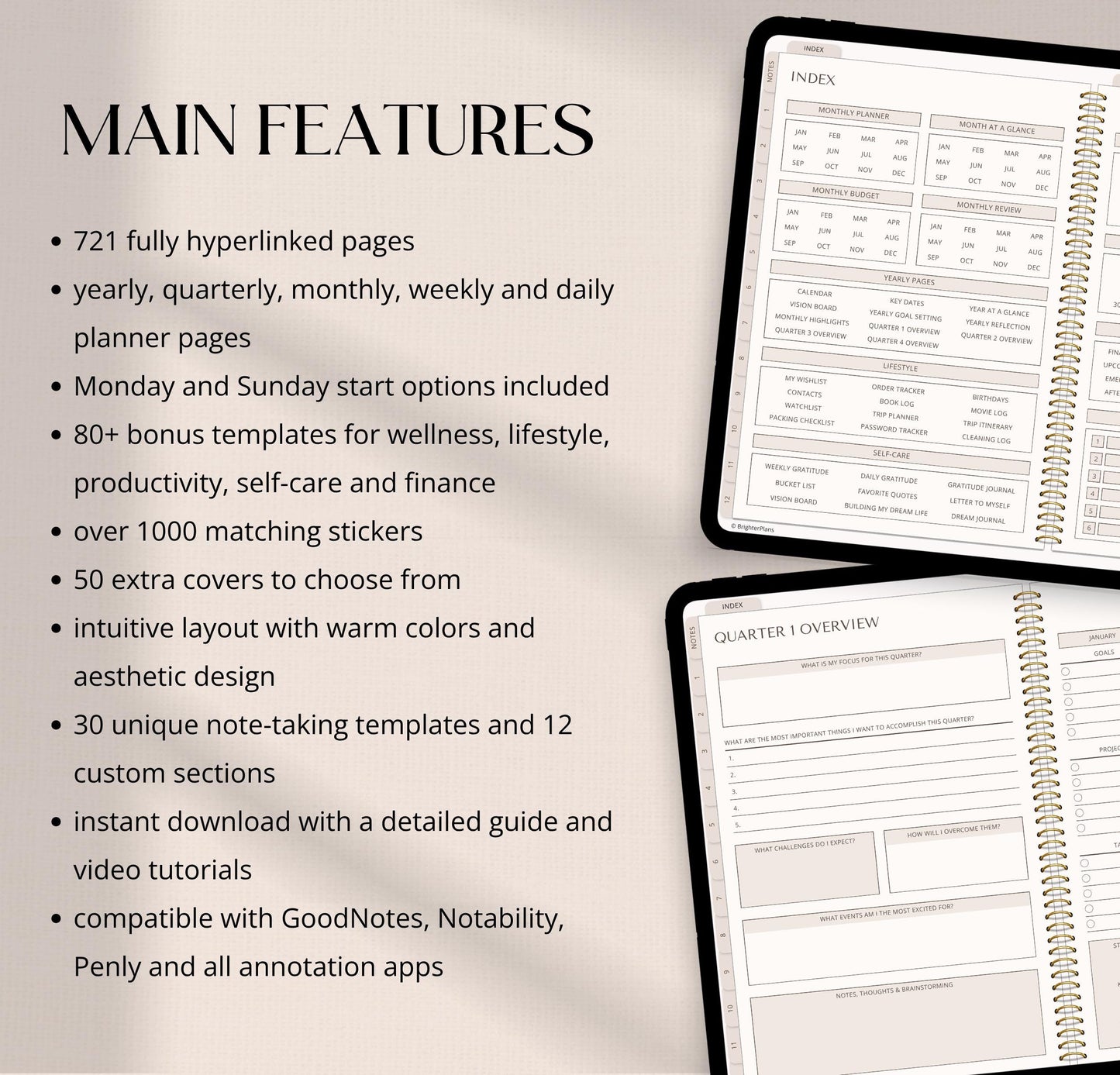 Digital Planner Undated