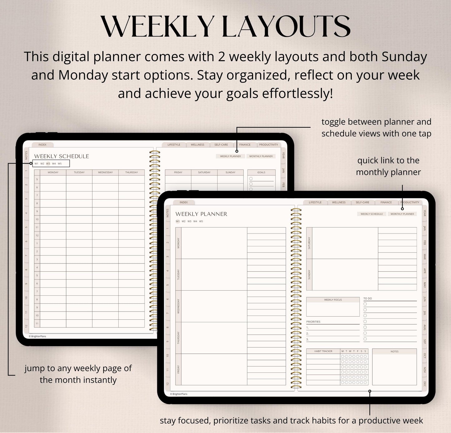 Digital Planner Undated