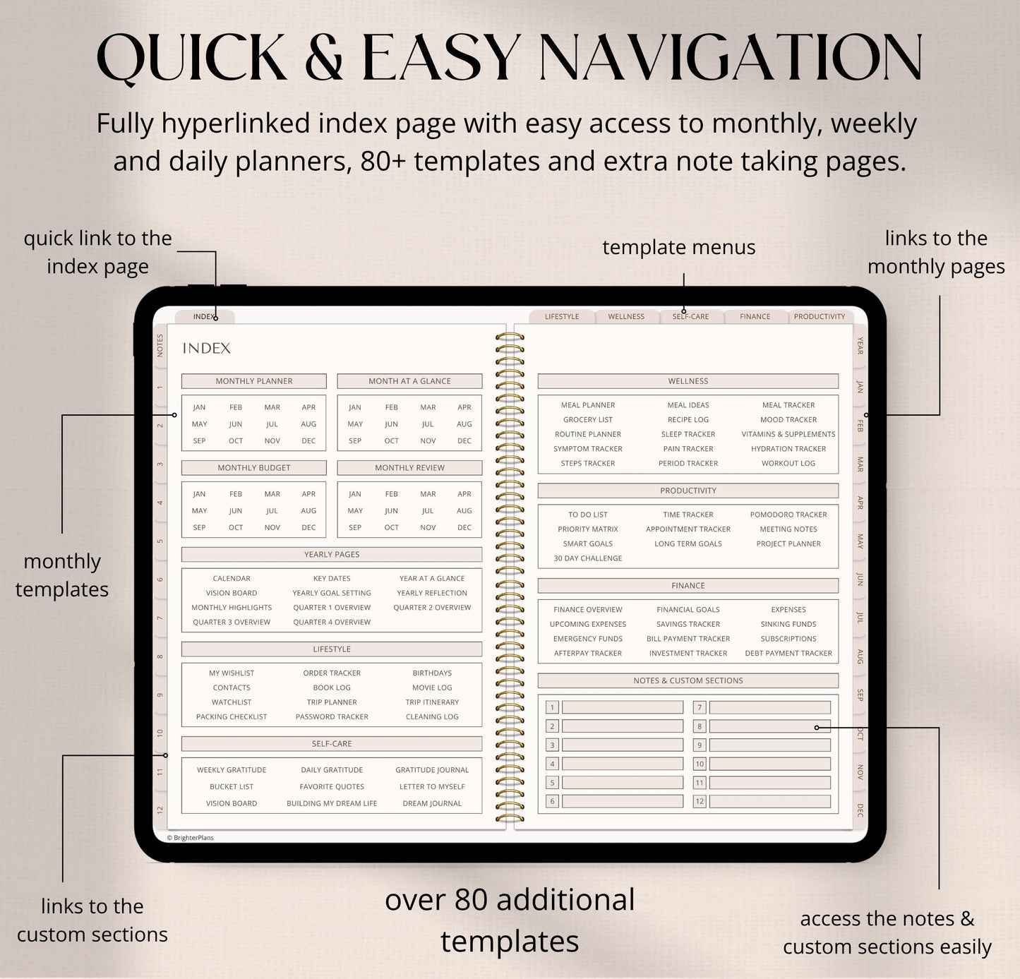 Digital Planner Undated