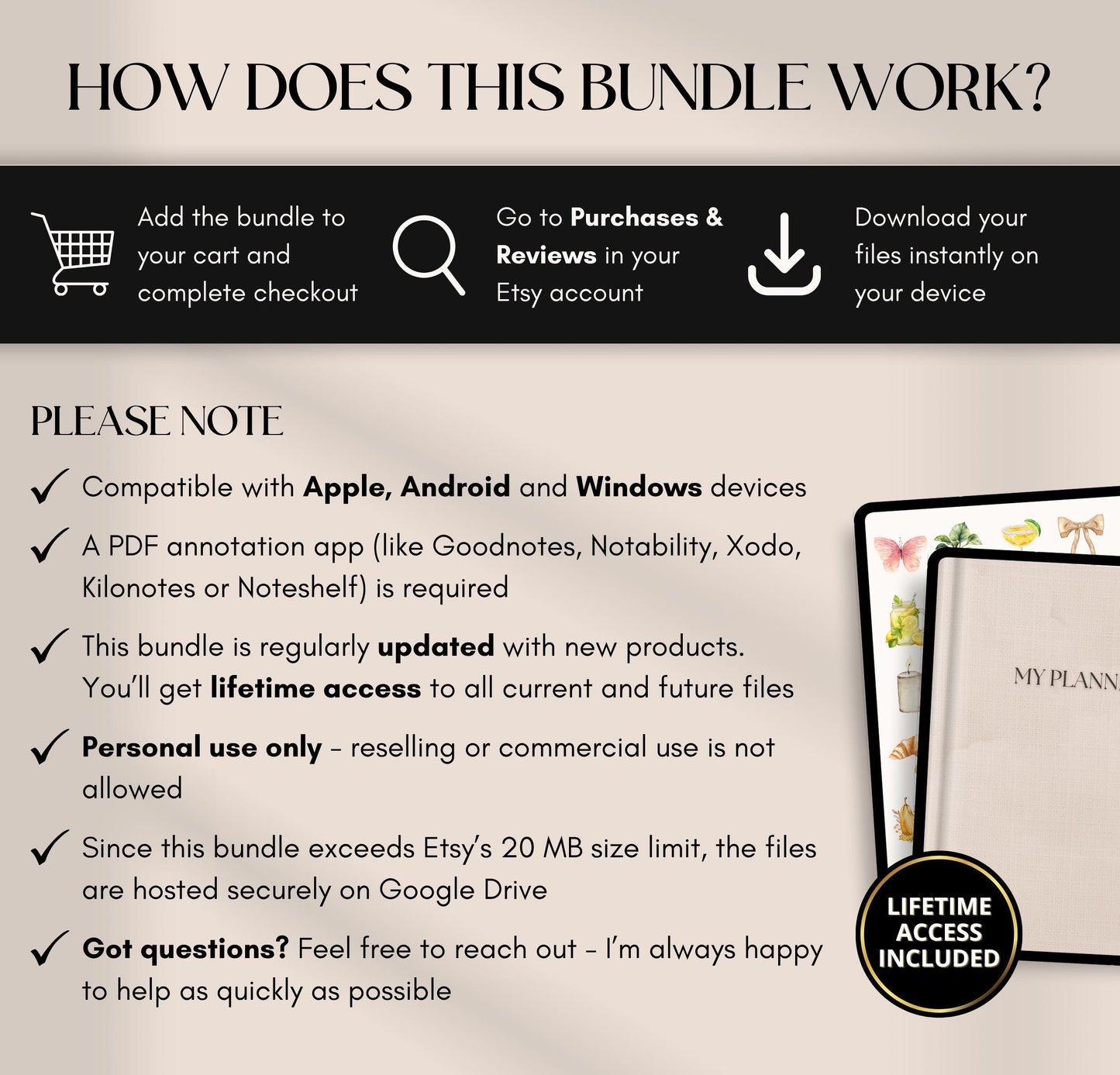 Digital Planner Whole Shop Bundle