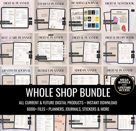 Digital Planner Whole Shop Bundle