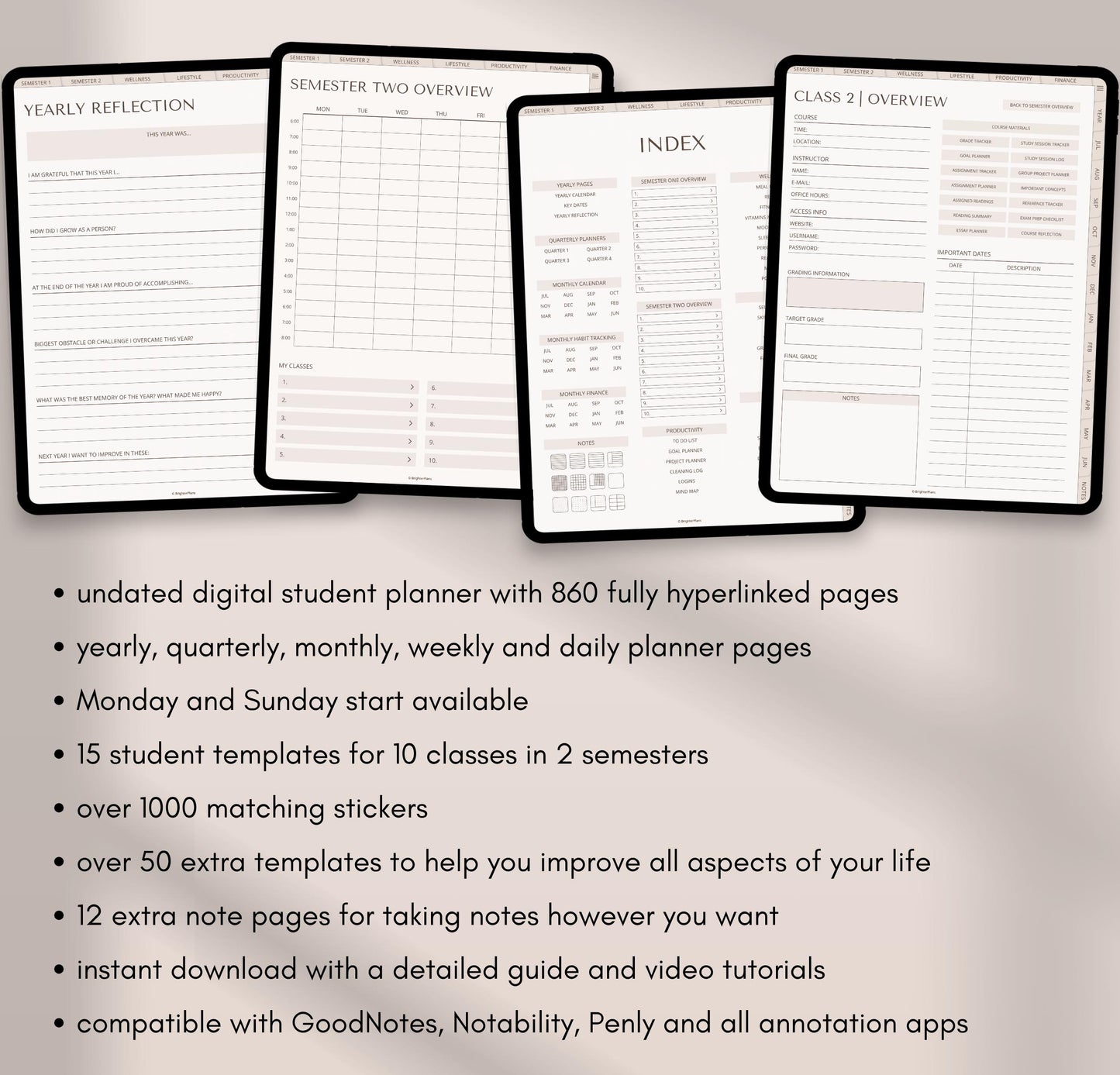 Student Digital Academic Planner