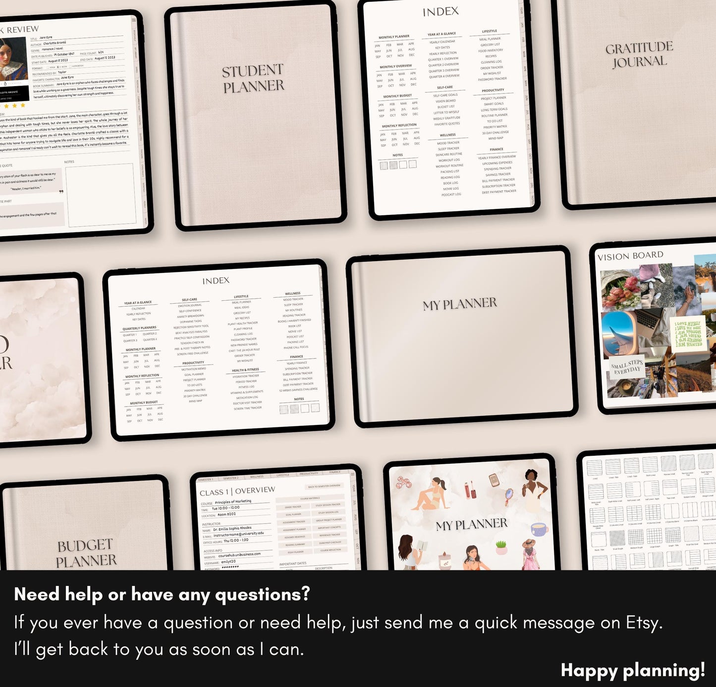 Digital Planner Whole Shop Bundle