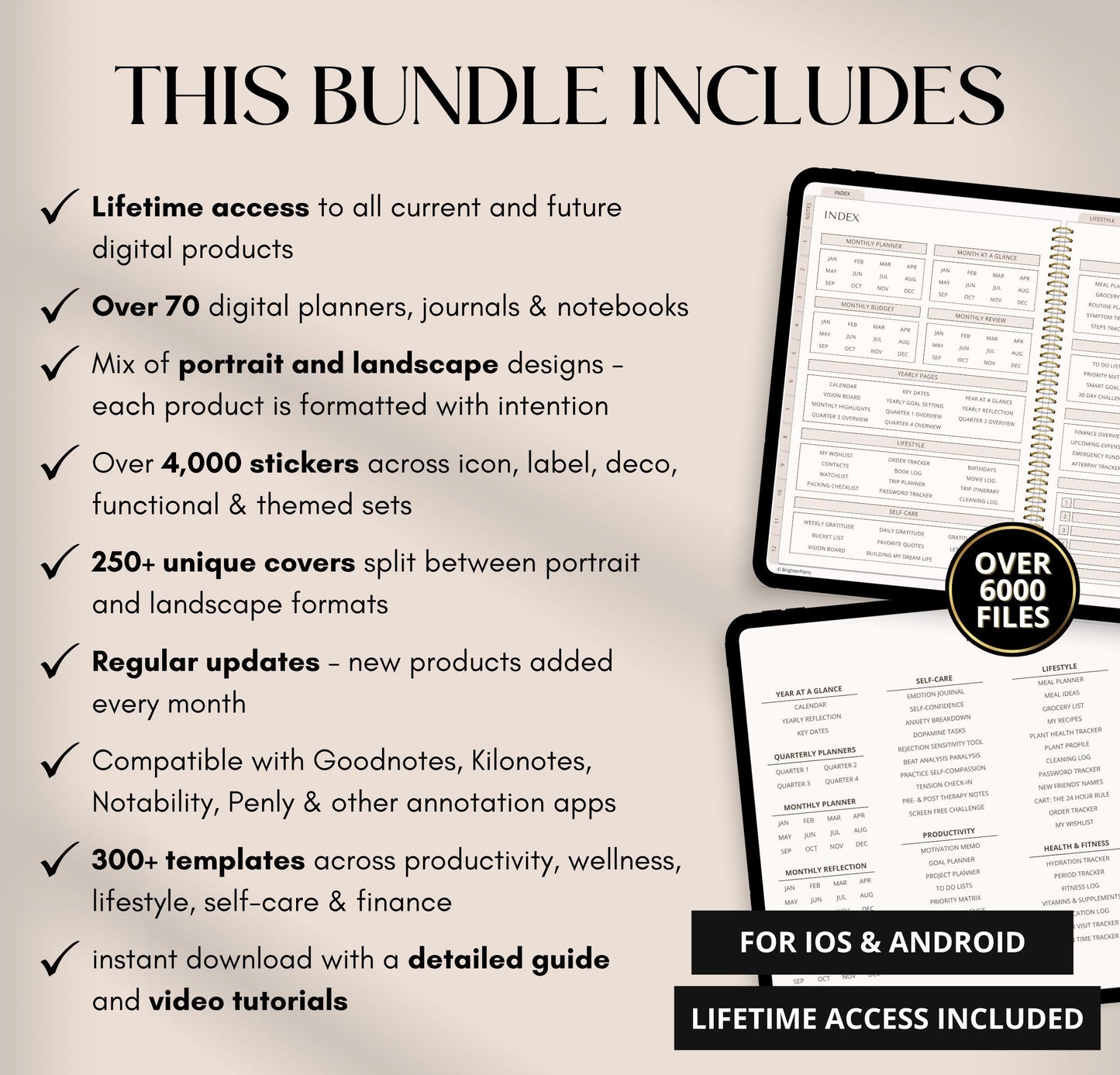 Digital Planner Whole Shop Bundle